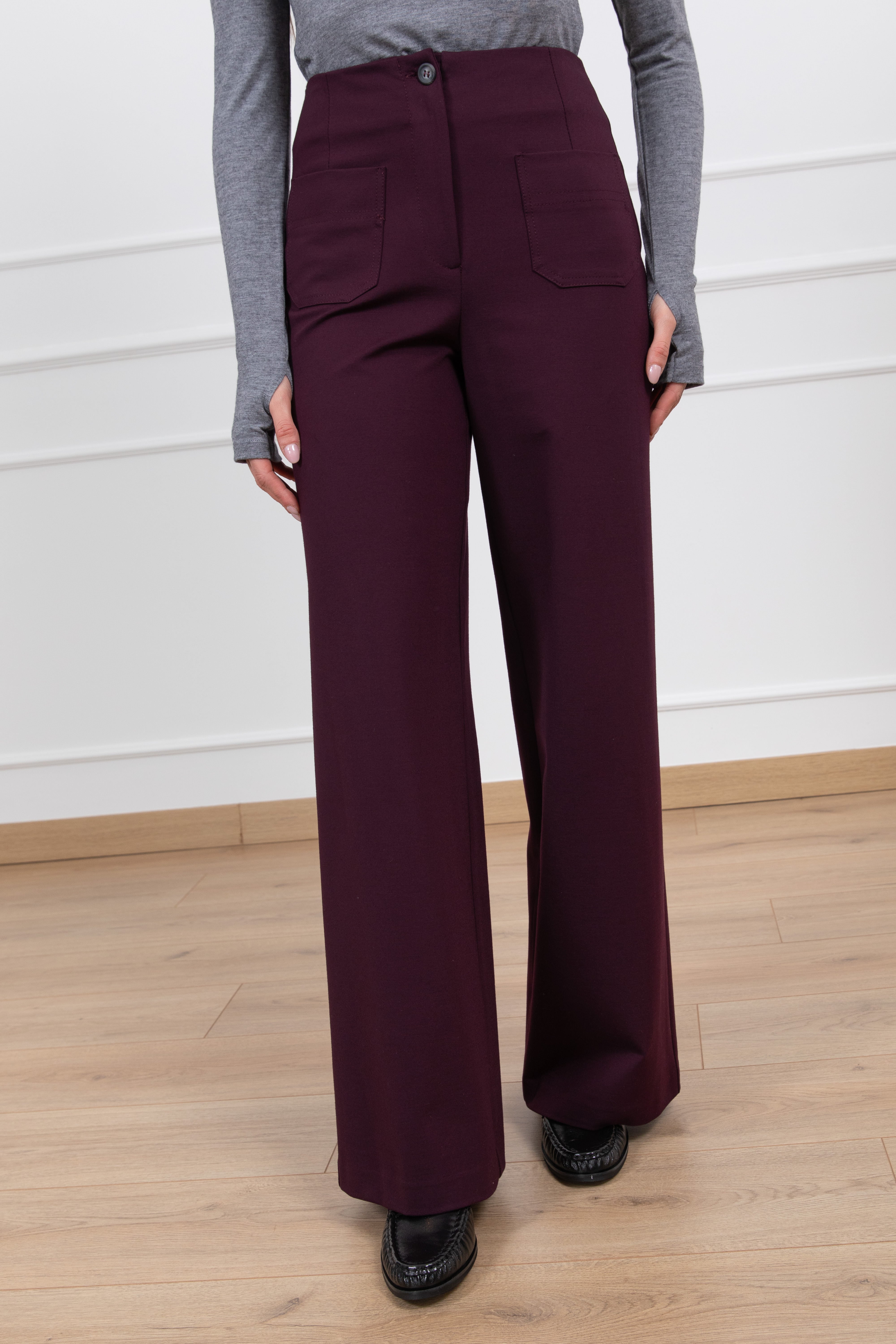 Pantalone con taschino in punto milano Tensione IN