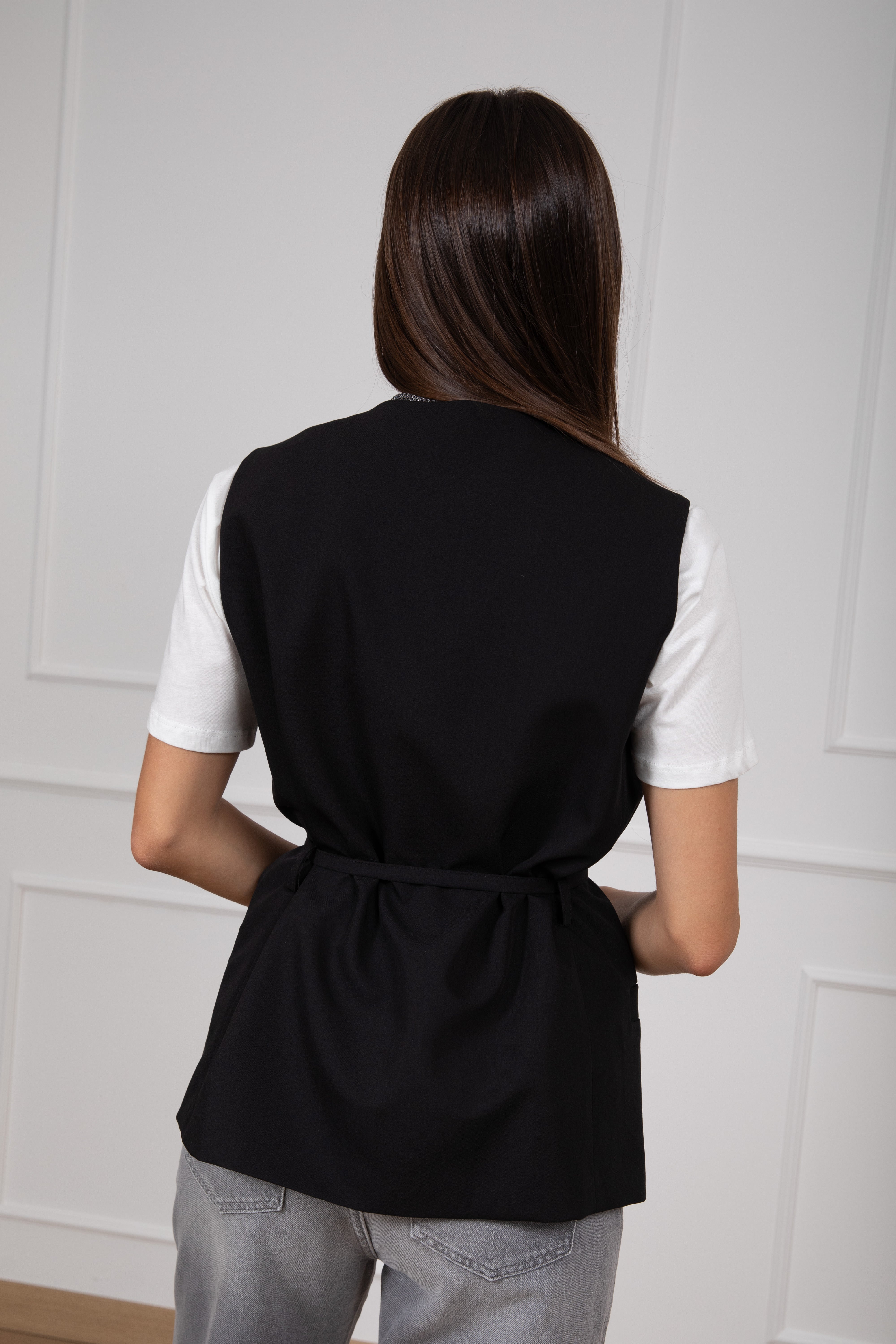 Gilet 4 bottoni con fiocco ViCOLO