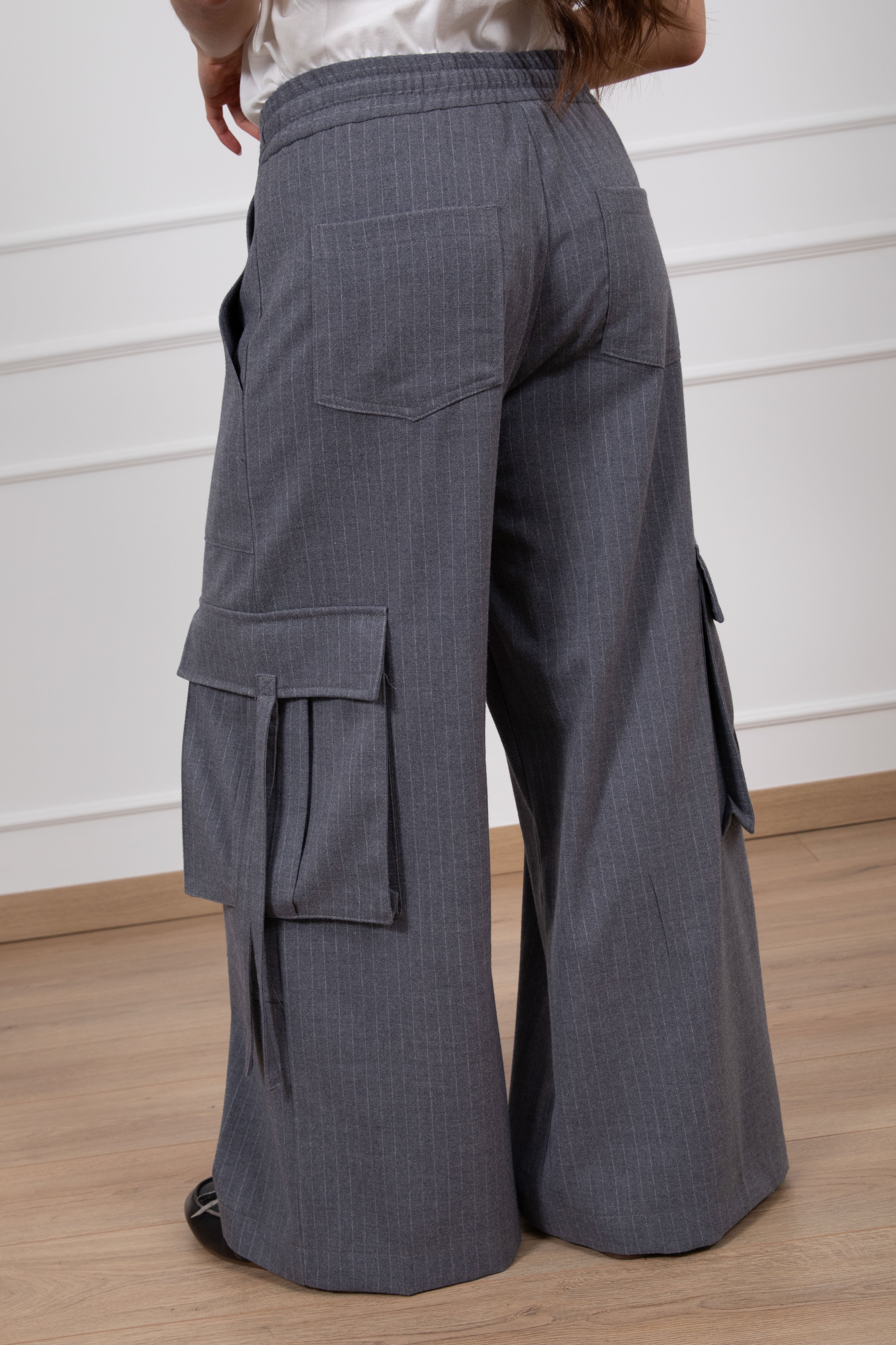 Pantalone cargo gessato Tensione IN