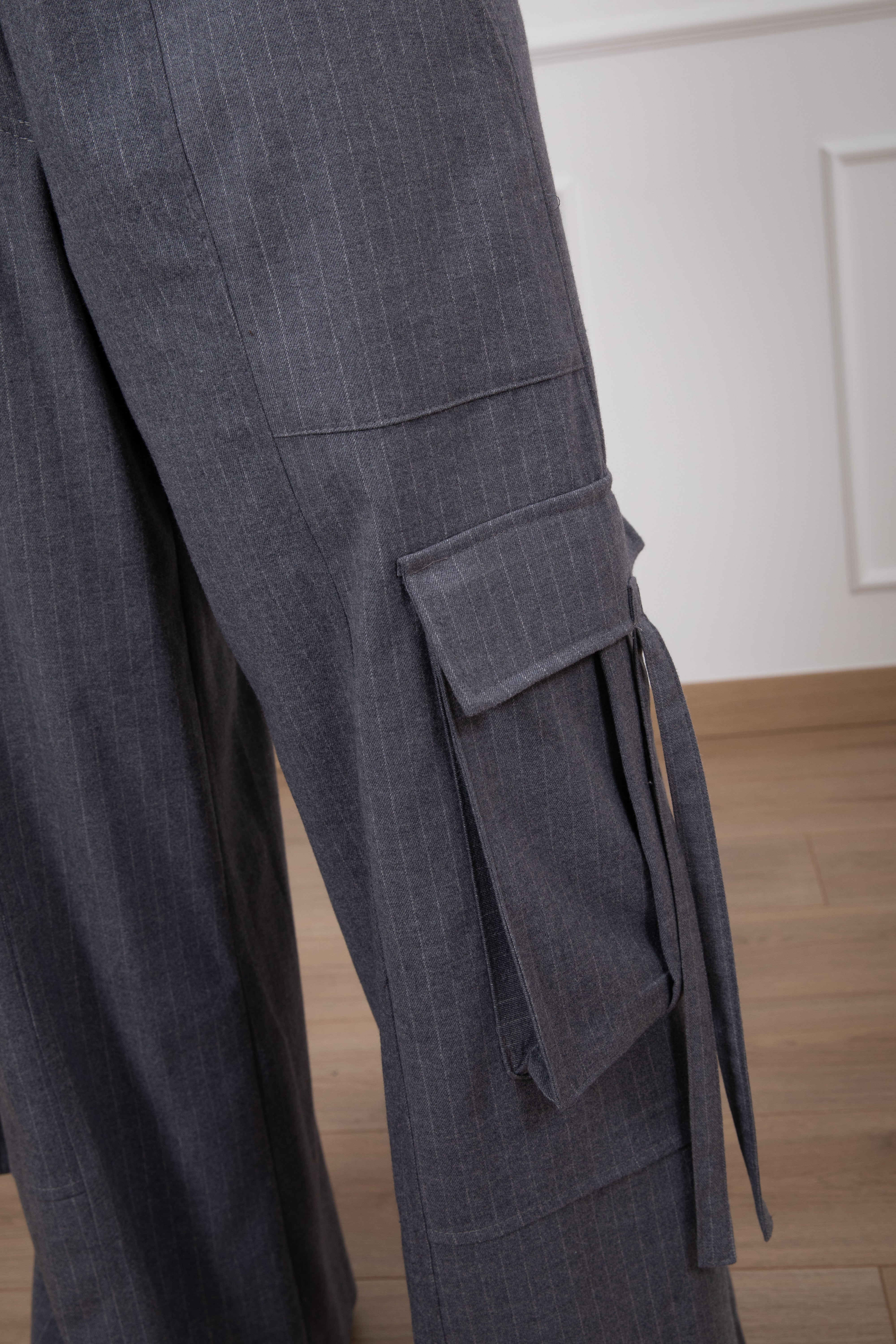 Pantalone cargo gessato Tensione IN