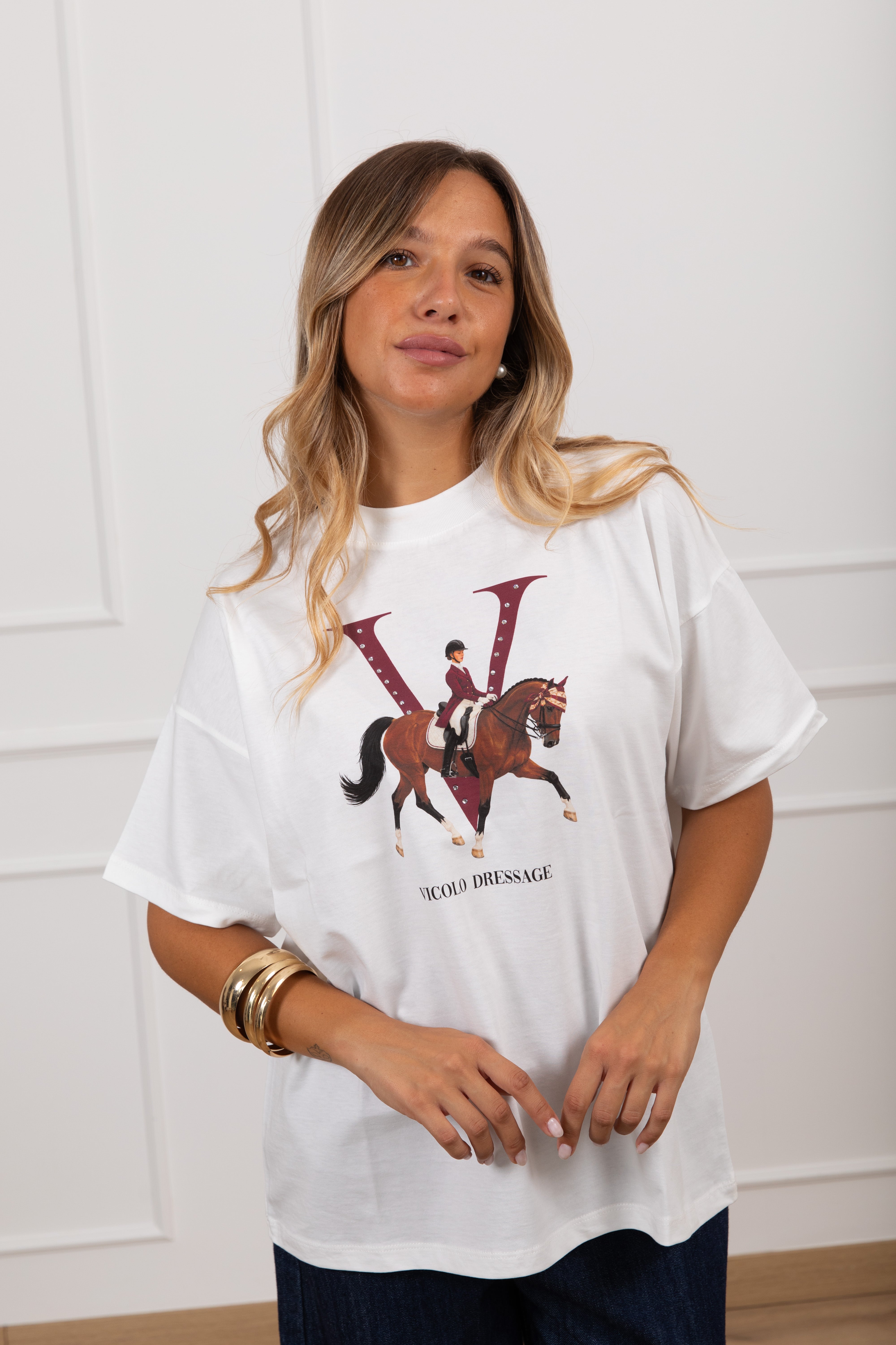 T-shirt over-size "Dressage" ViCOLO