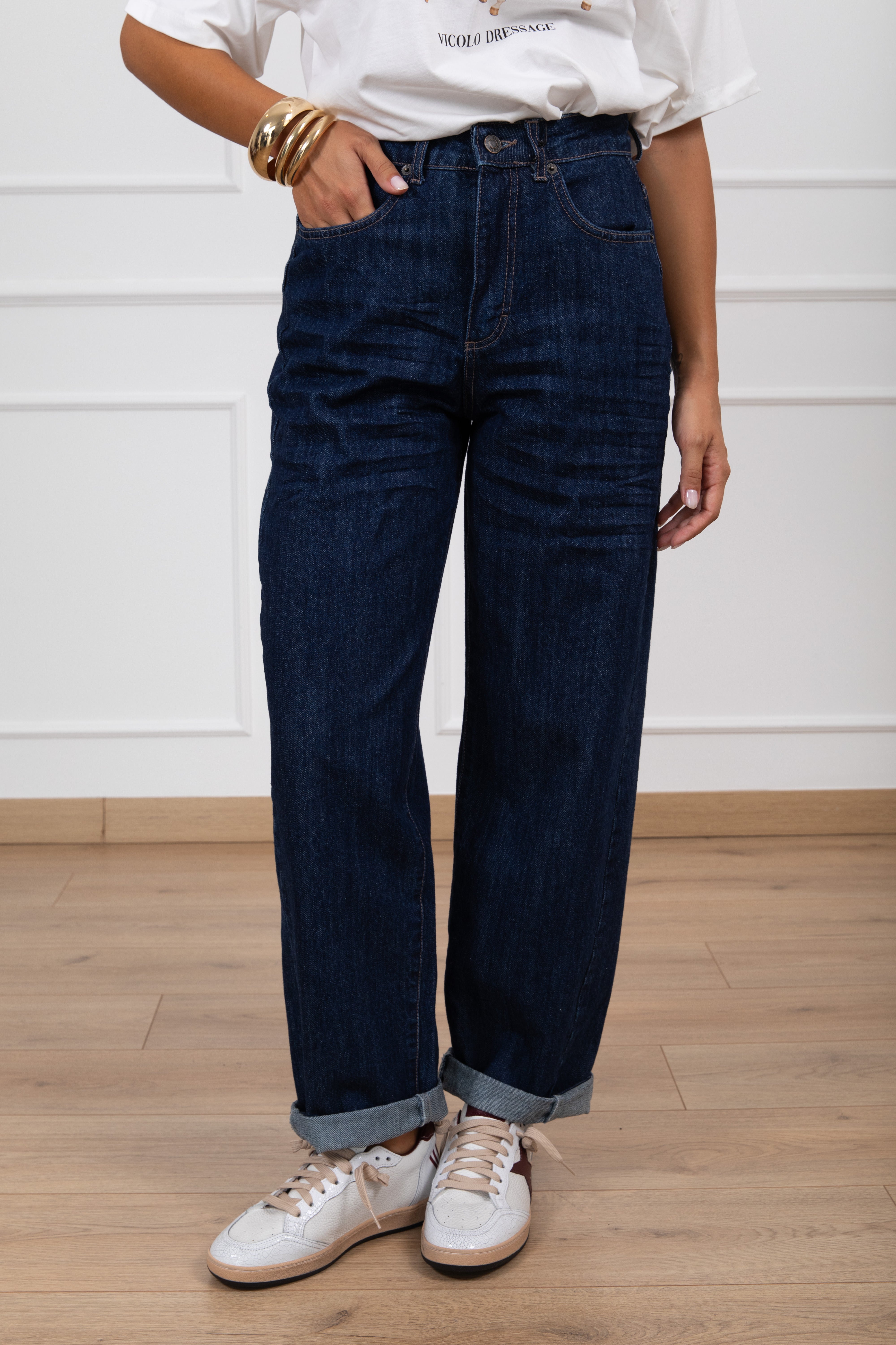 Jeans Kross Raw balloon-fit Tensione IN