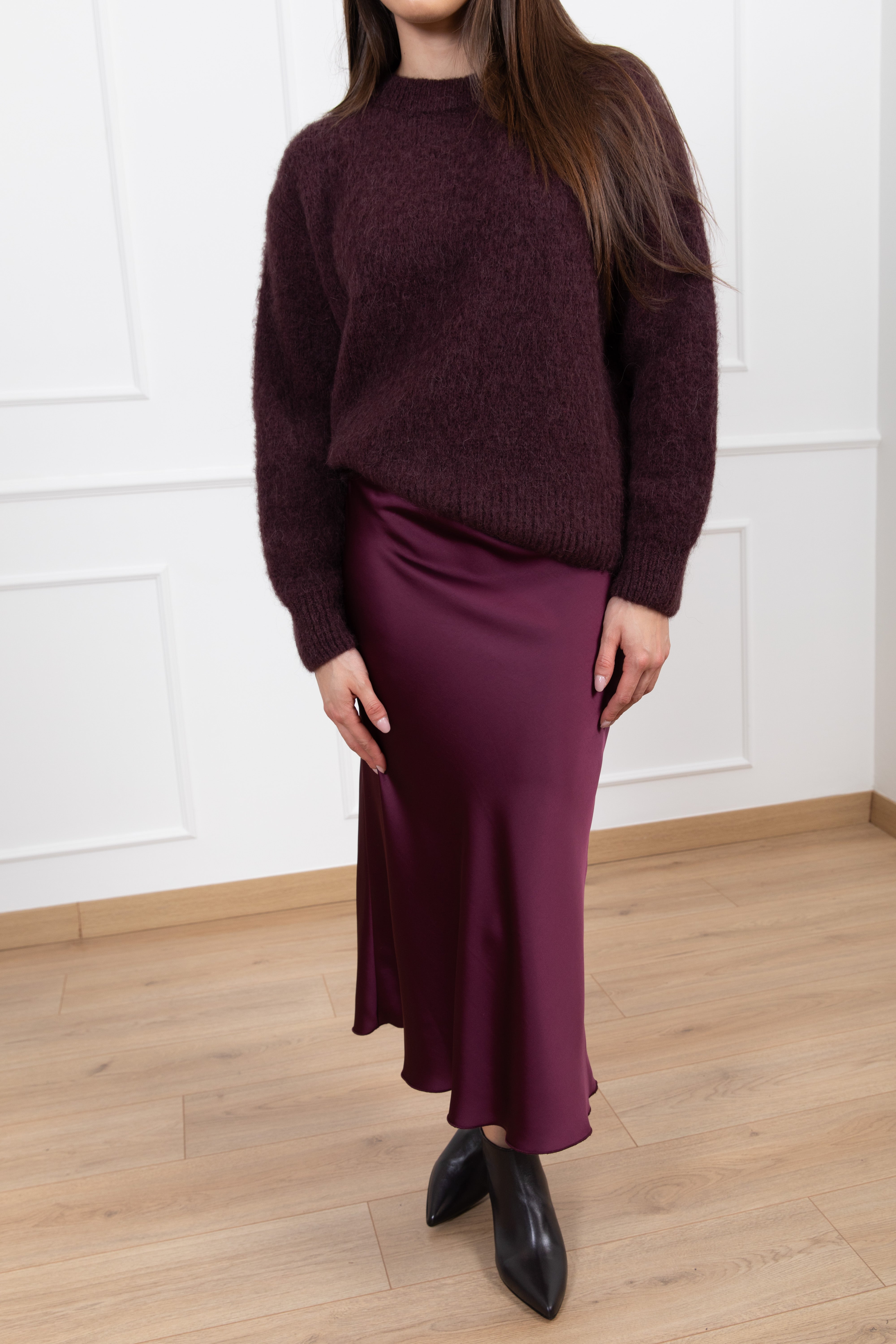 Gonna satin di viscosa Dixie