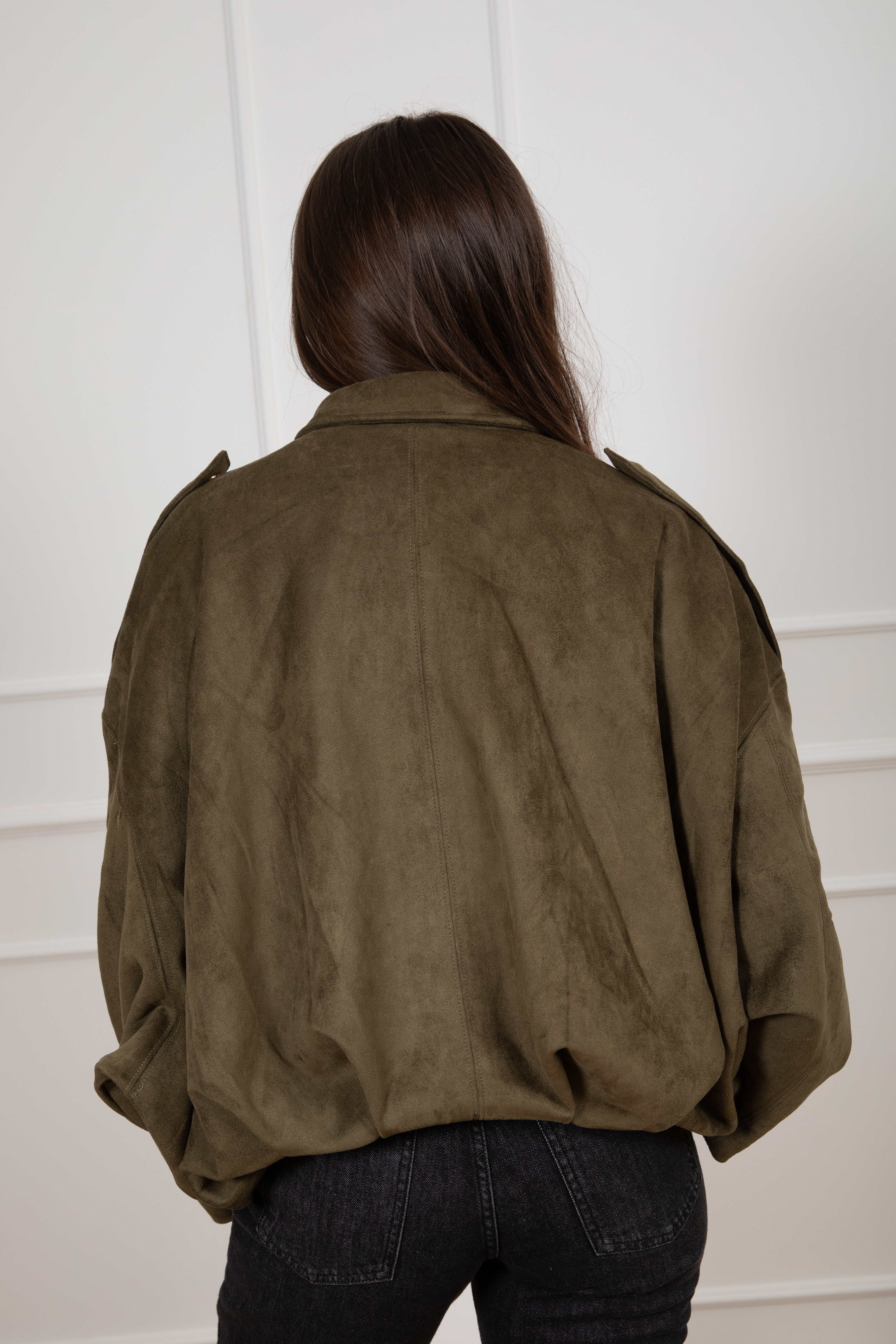 Bomber in eco-camoscio Susy Mix