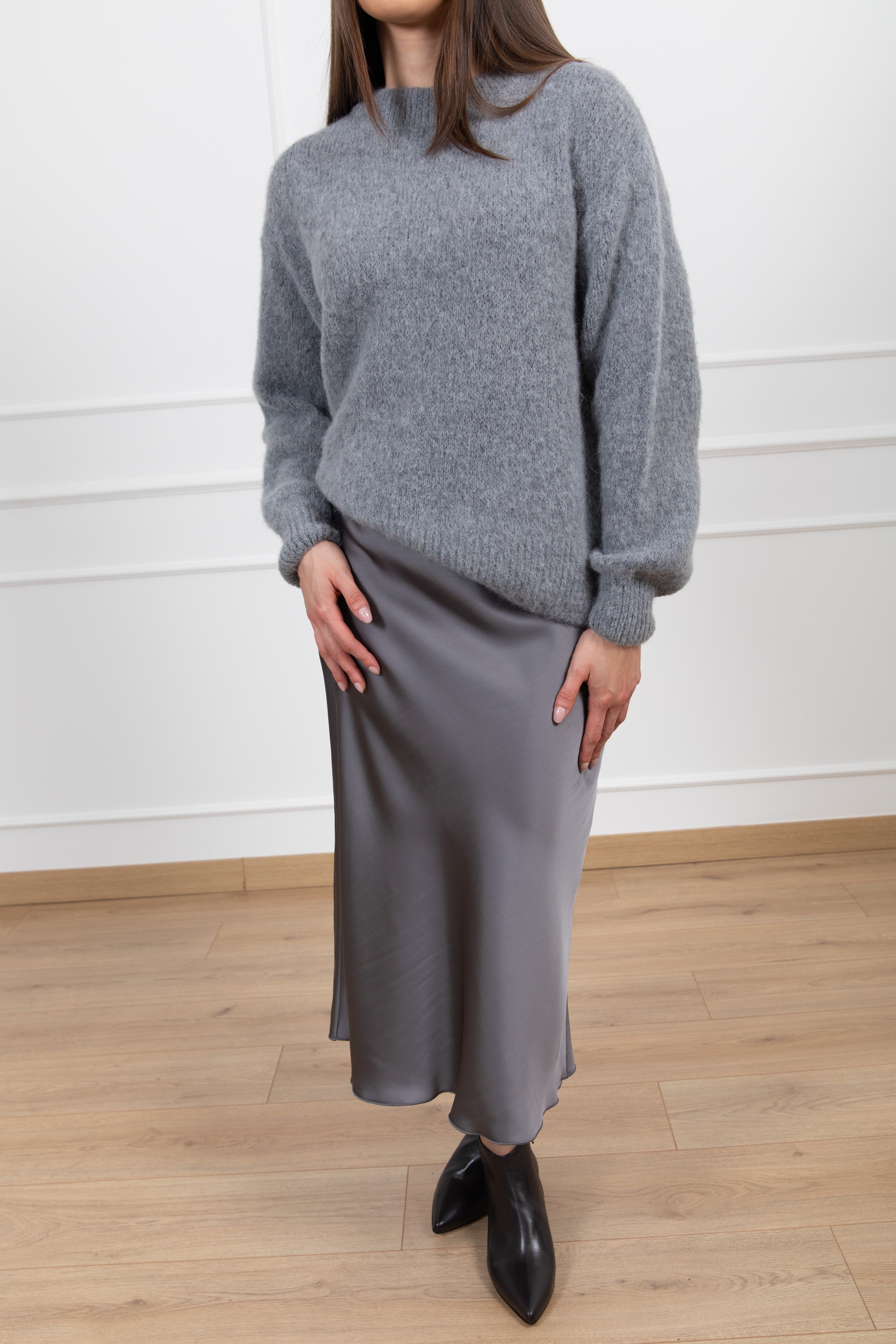 Gonna satin di viscosa Dixie