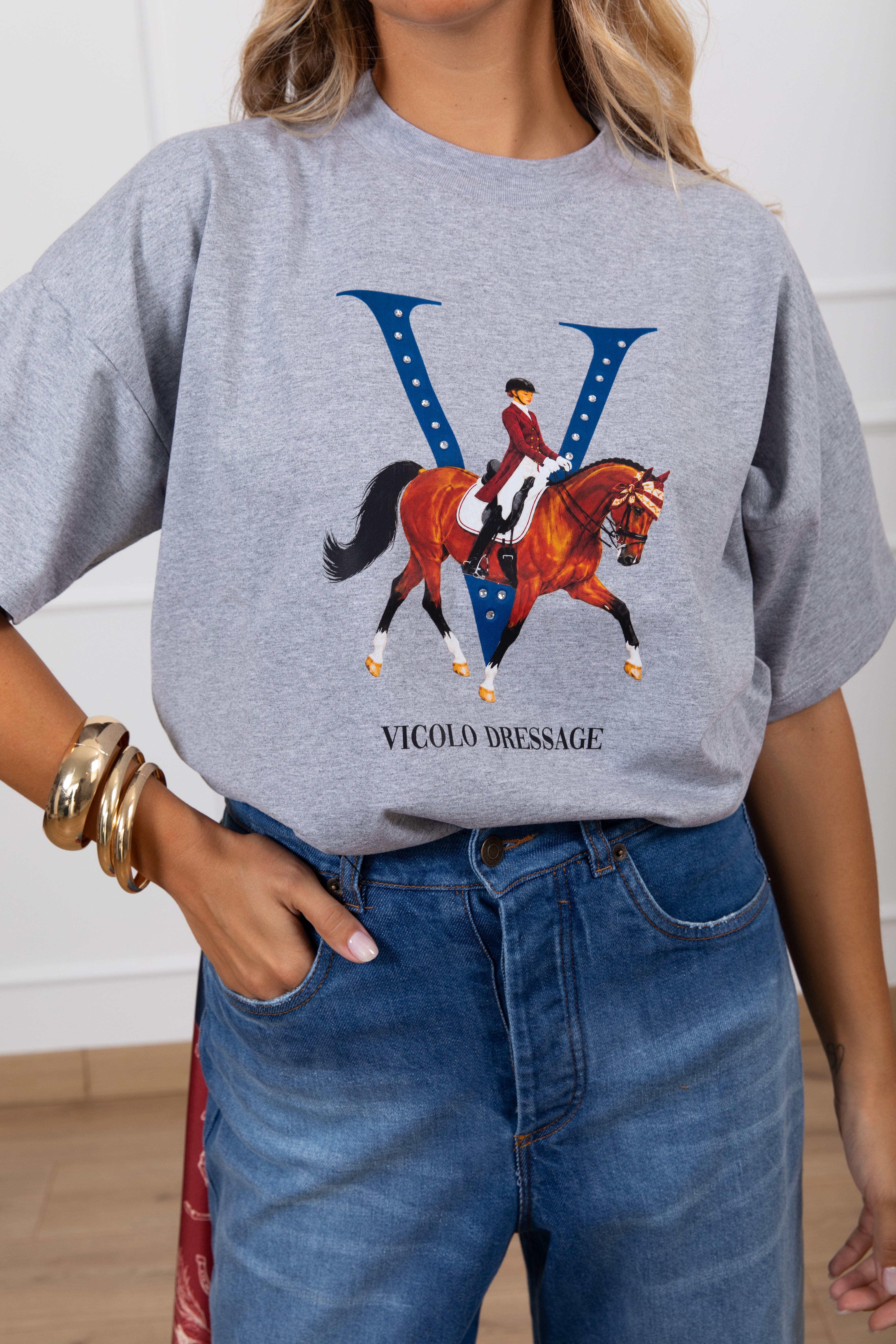T-shirt over-size "Dressage" ViCOLO