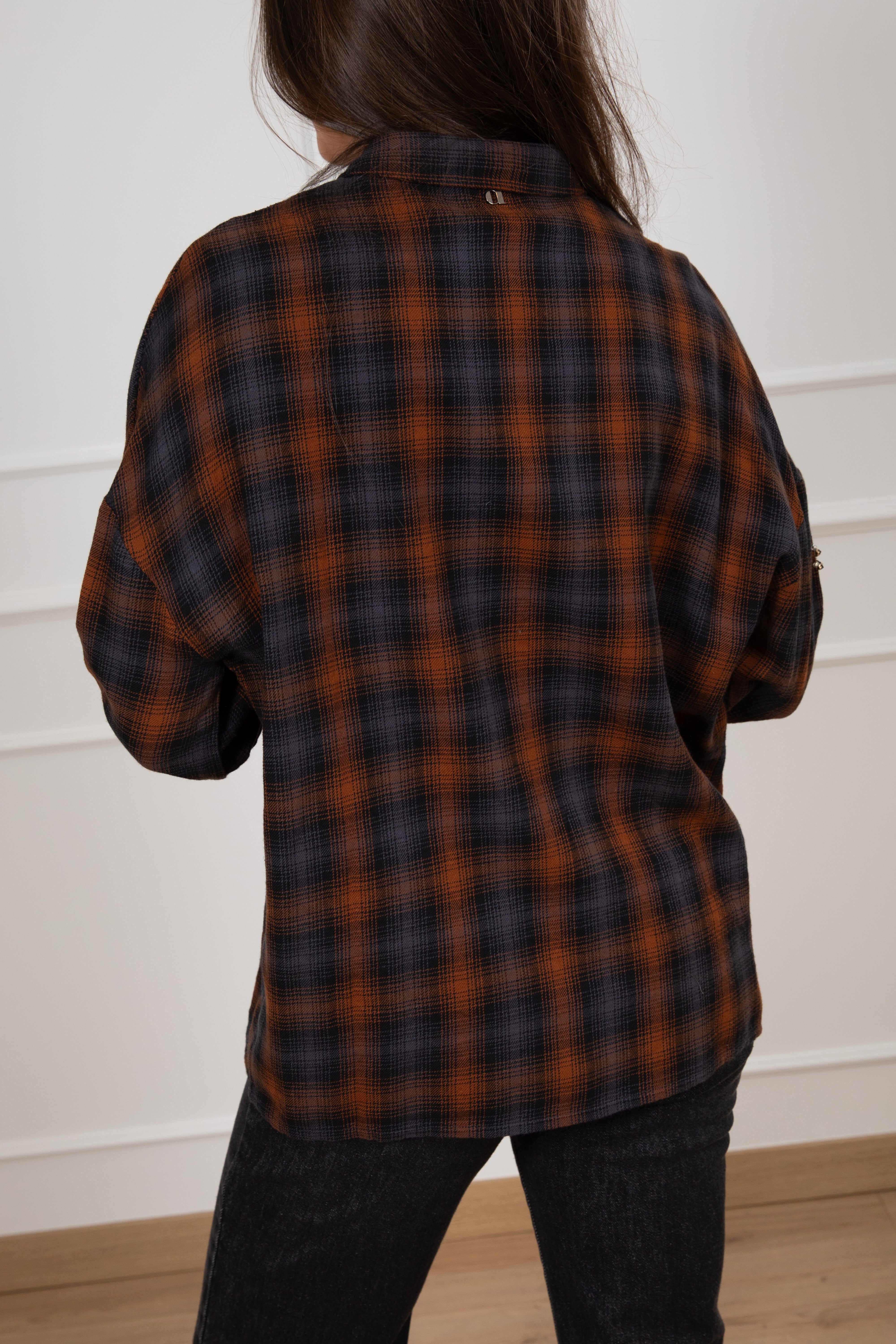 Camicia check con applicazioni Dixie