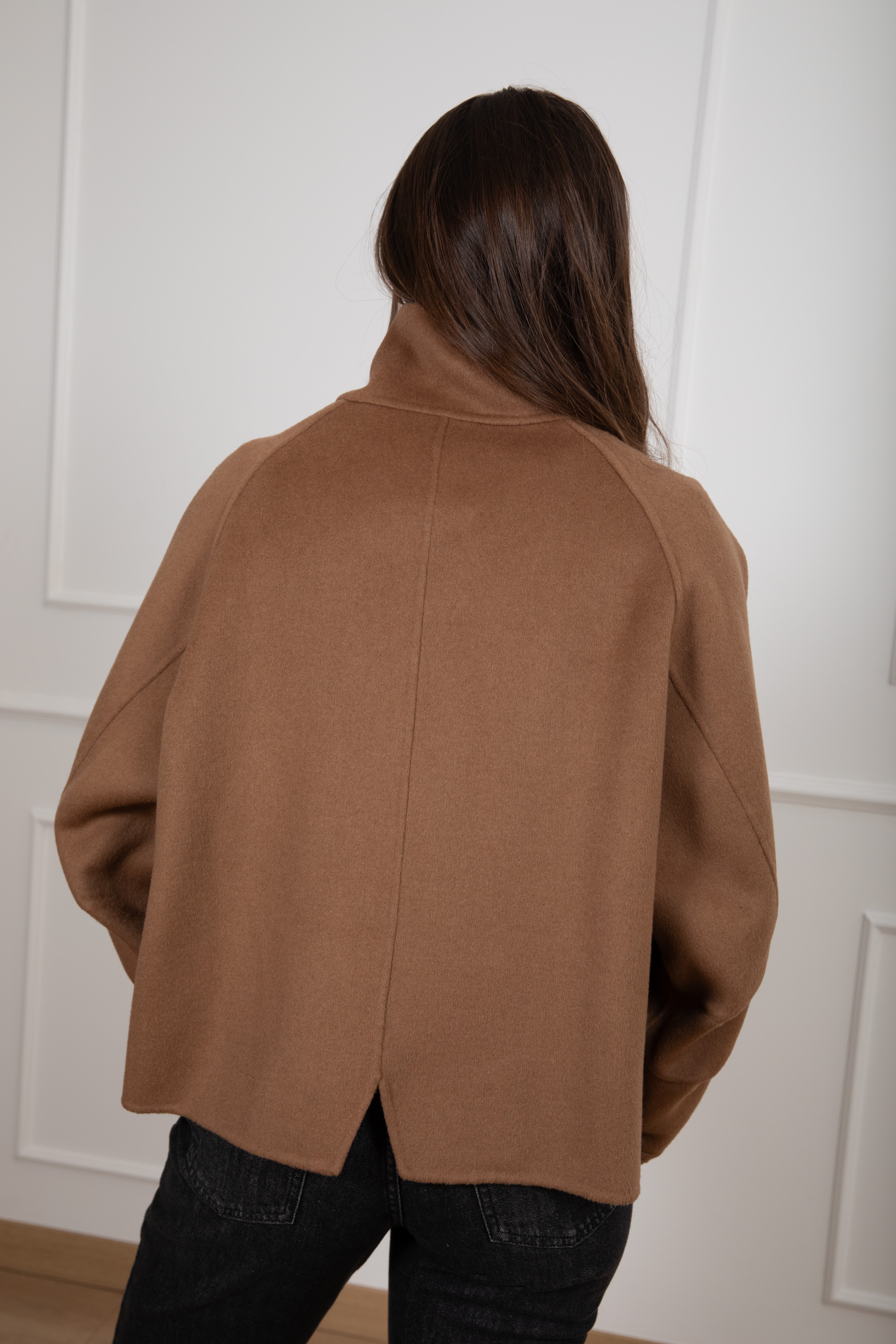 Cappotto corto handmade con tasche Dixie