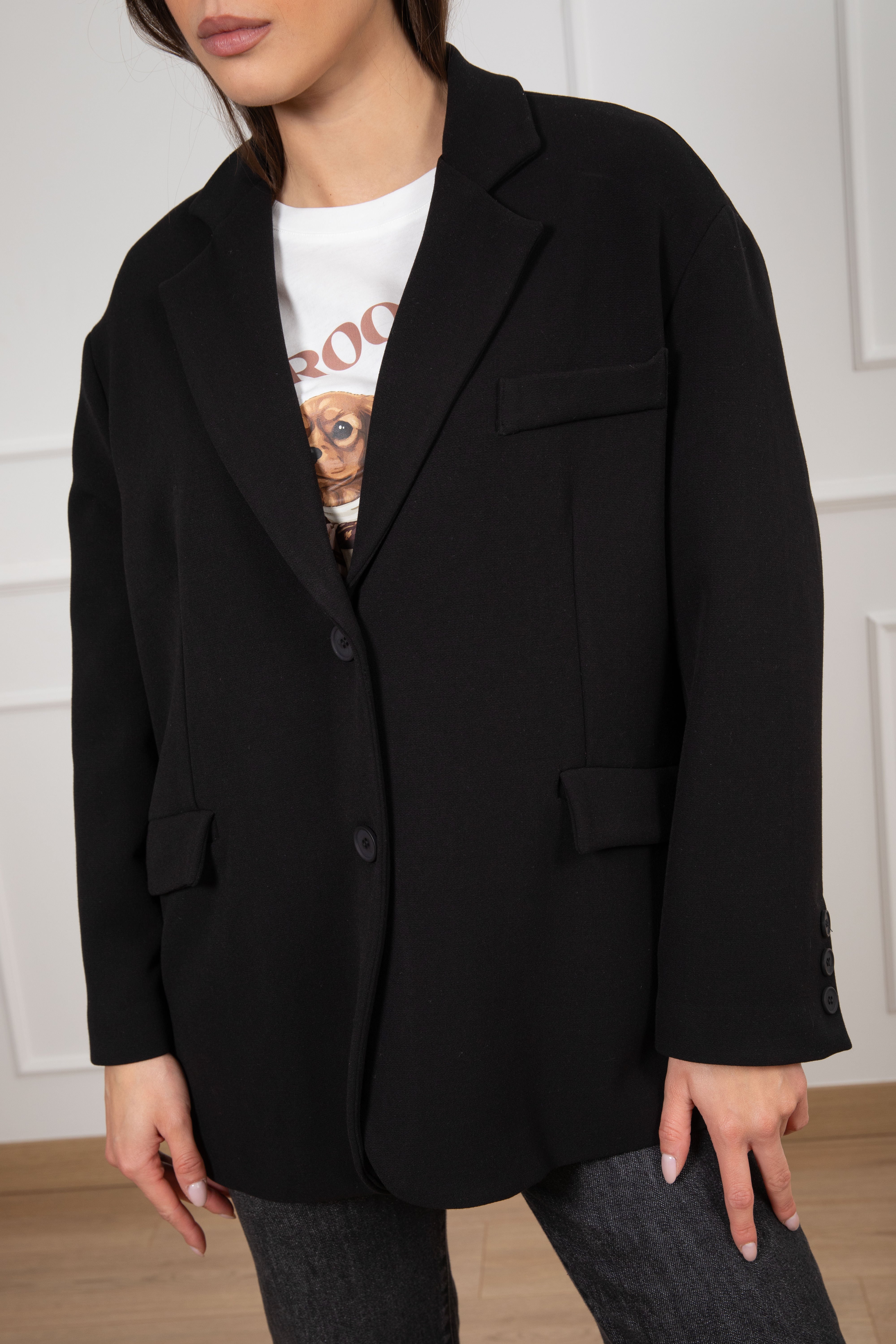 Giacca over-size 2 bottoni Tensione IN