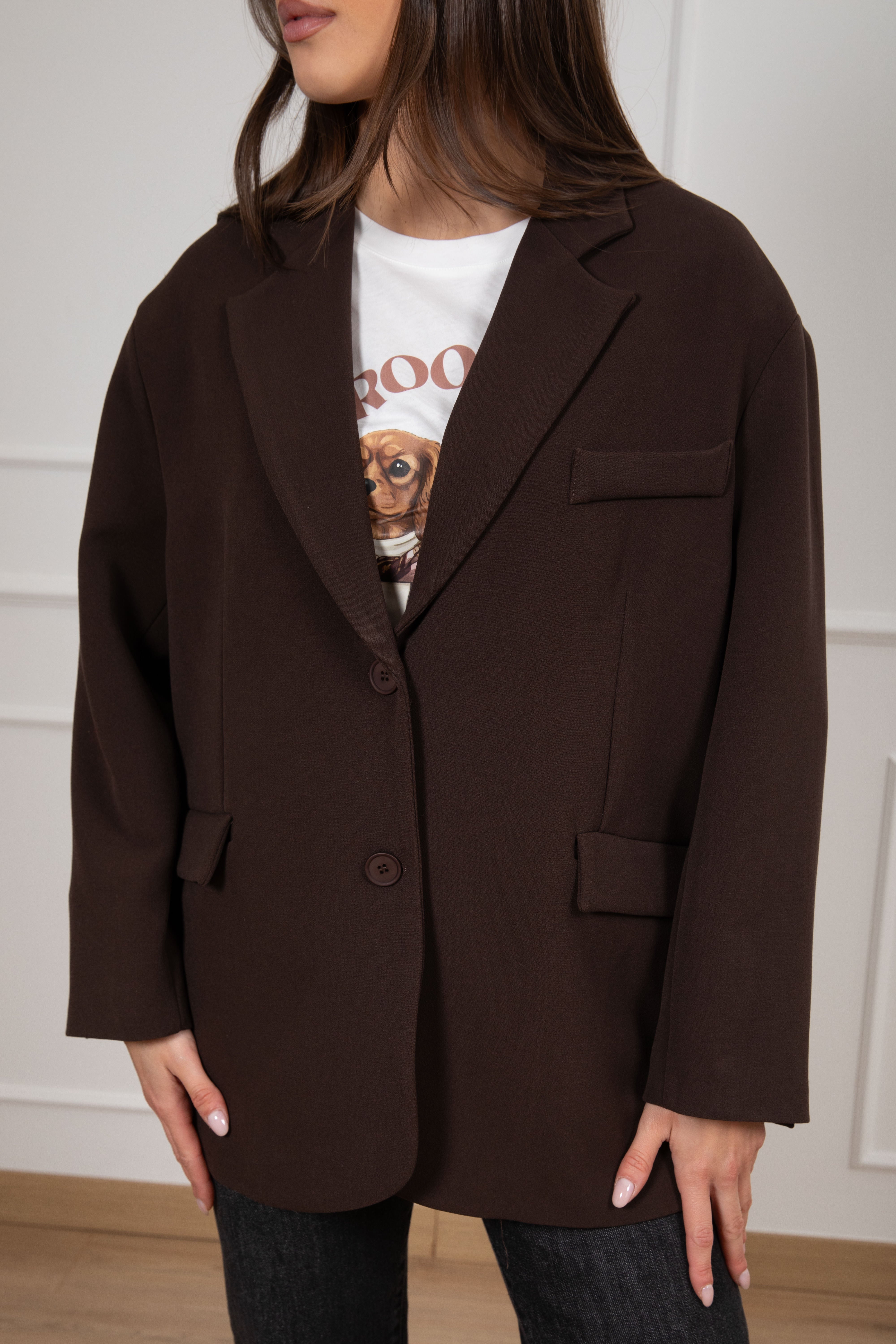 Giacca over-size 2 bottoni Tensione IN