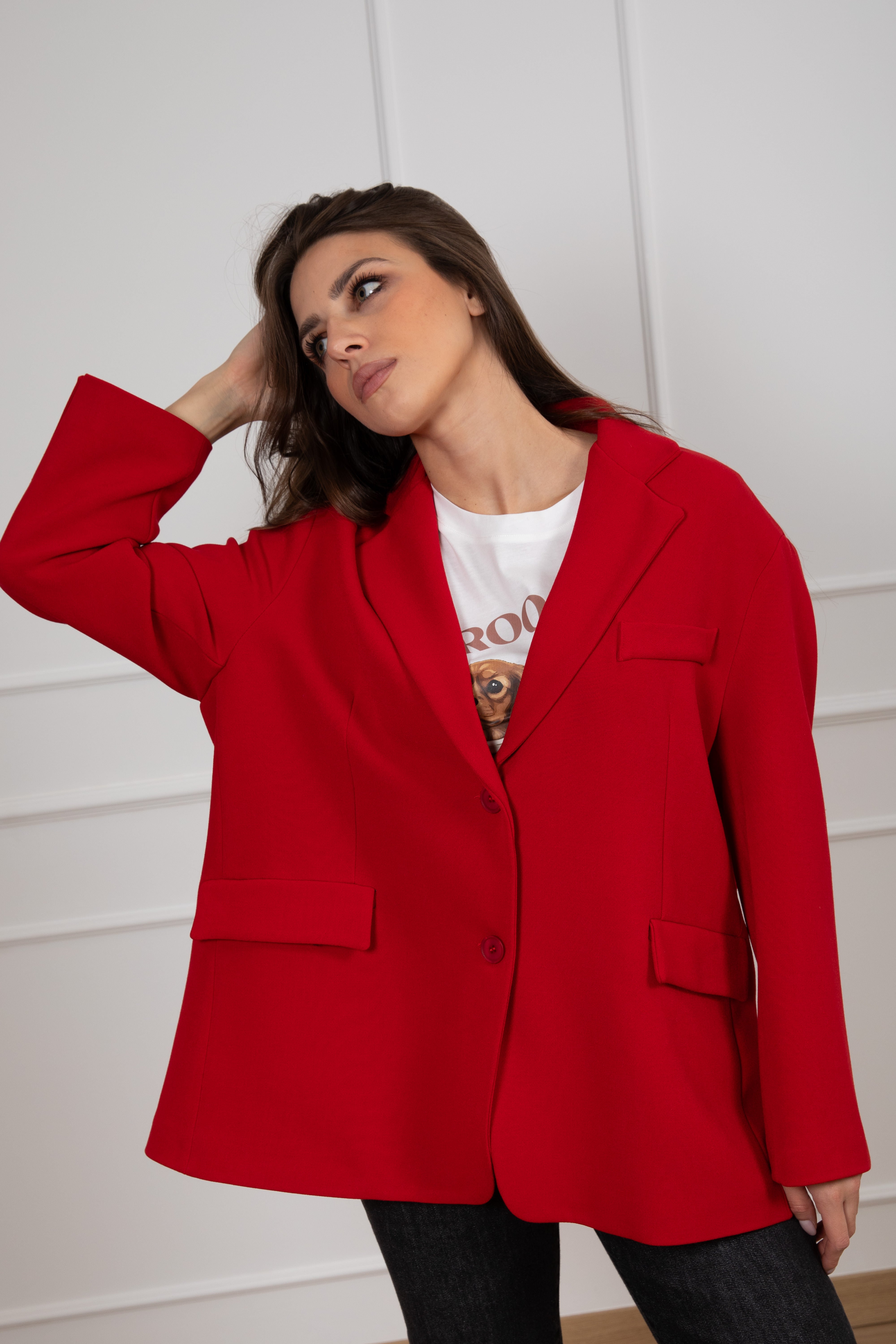 Giacca over-size 2 bottoni Tensione IN