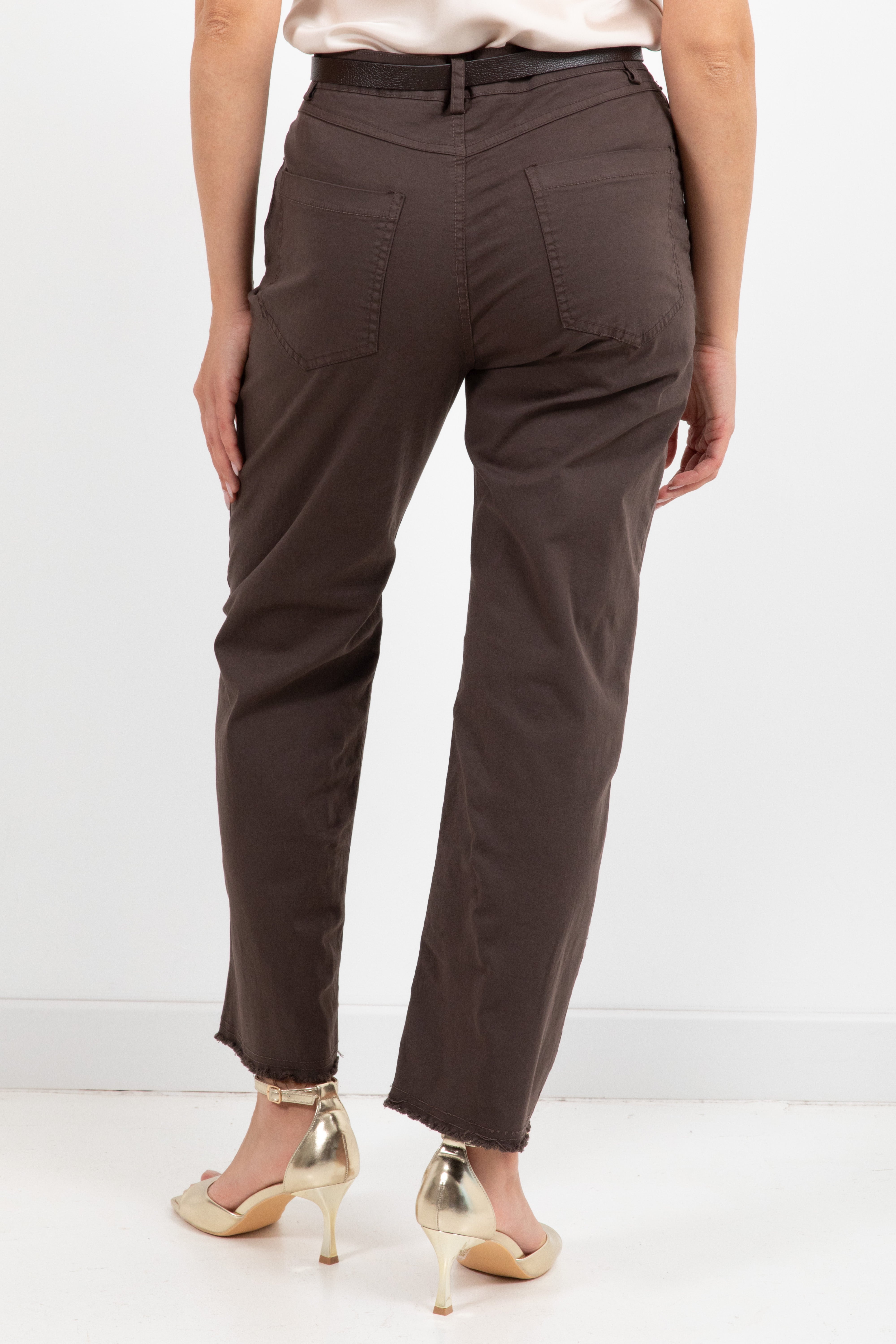 Pantalone a sigaretta in cotone leggero Tensione IN