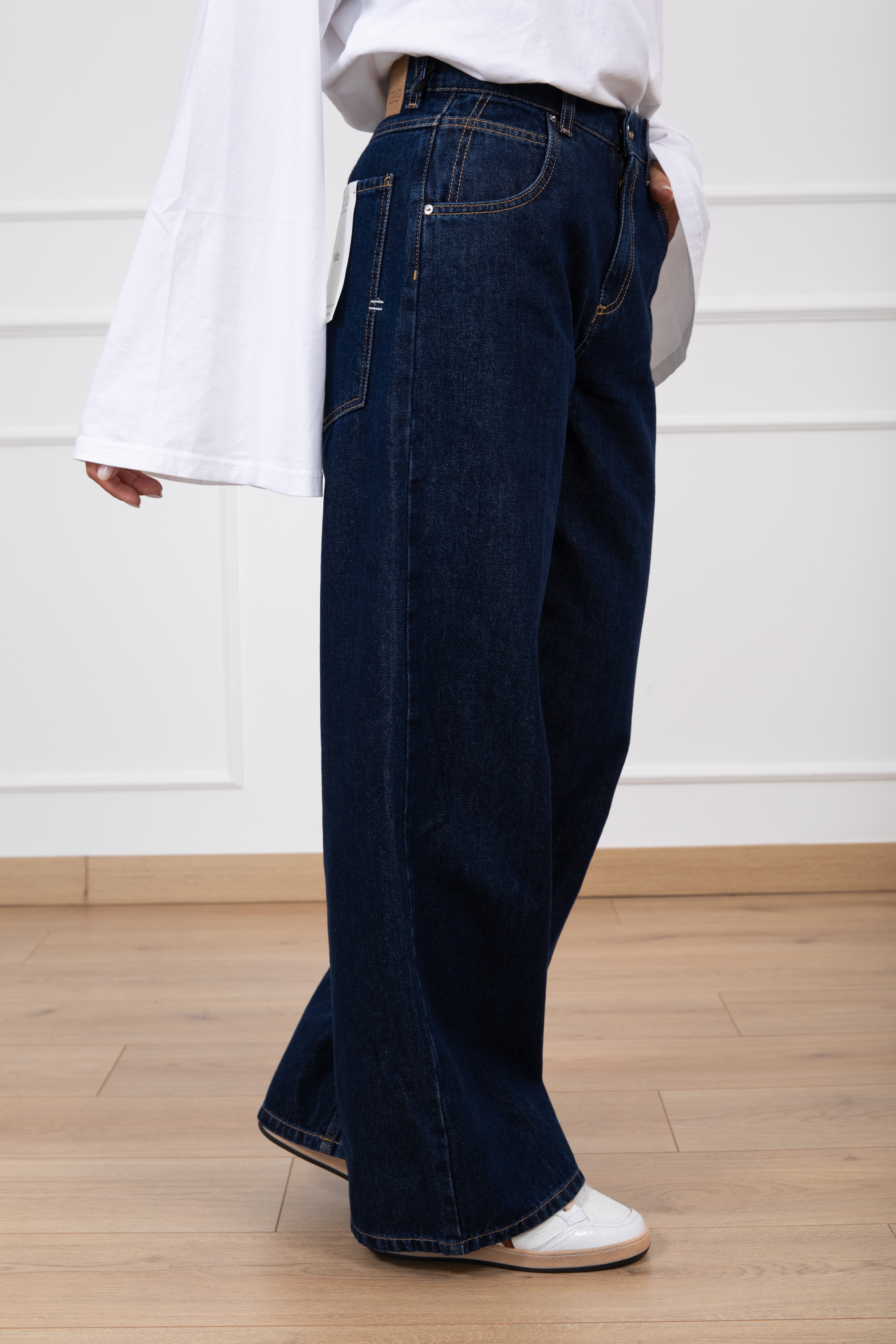 Jeans Mia baggy-fit tela rinse ViCOLO