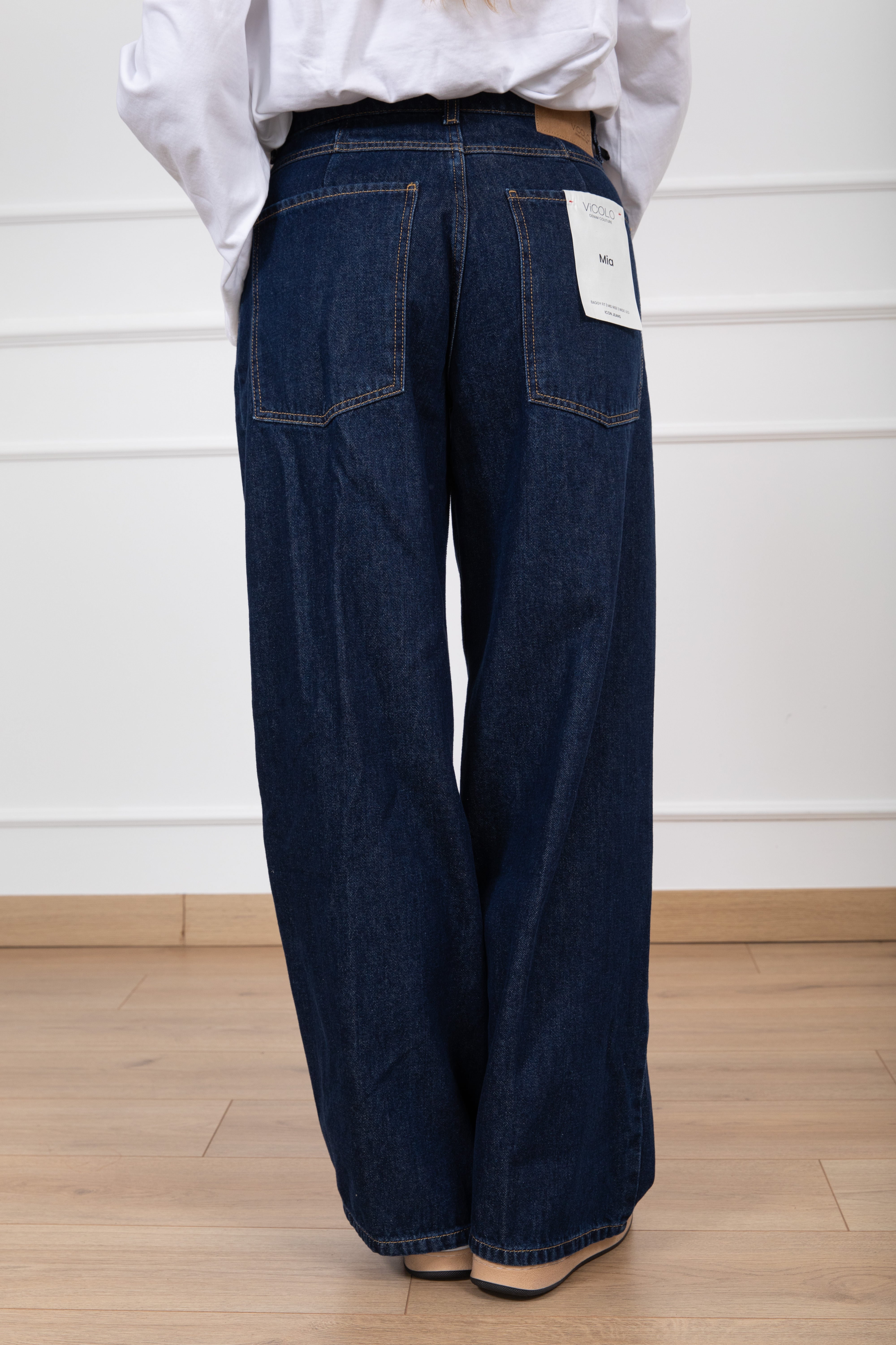 Jeans Mia baggy-fit tela rinse ViCOLO