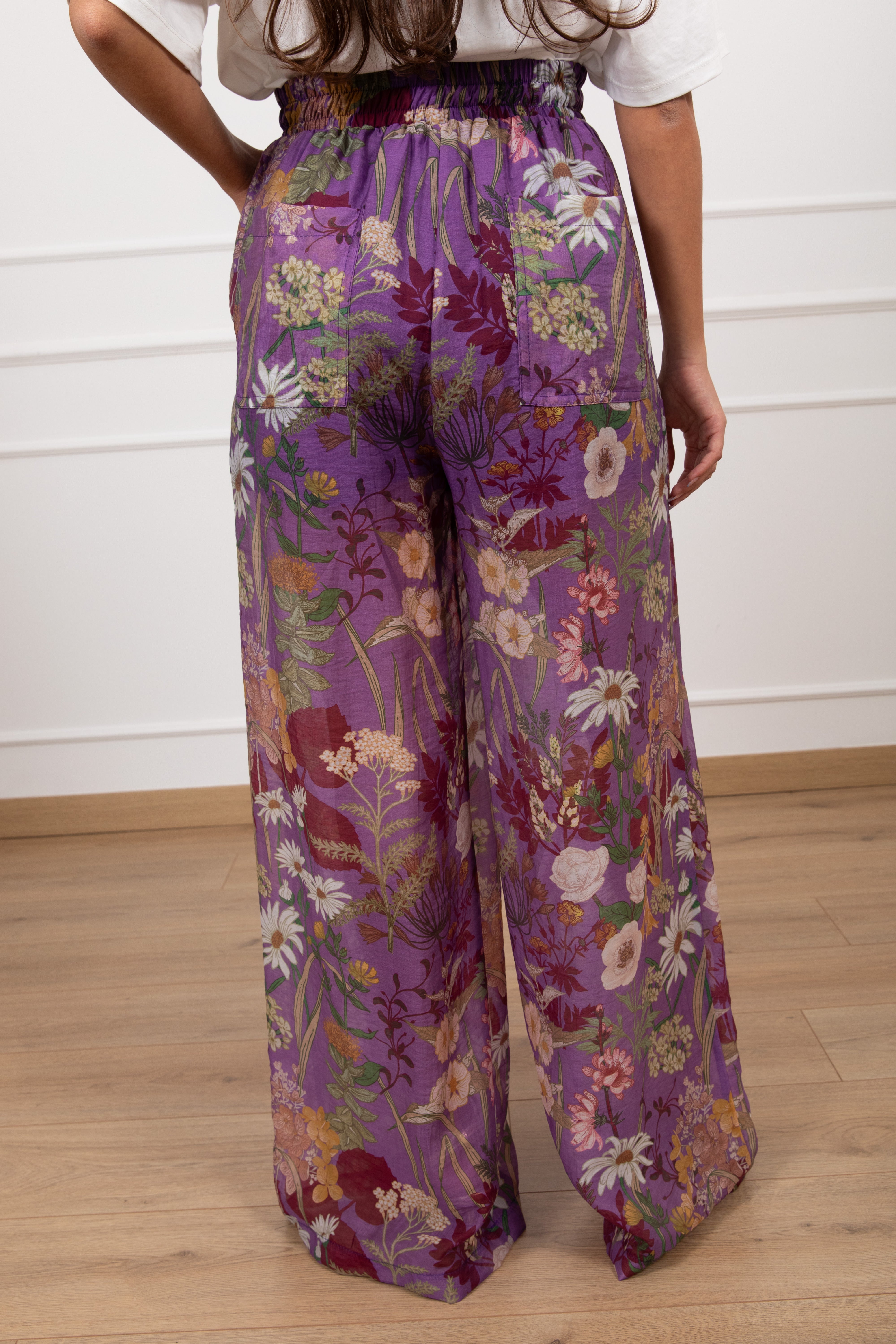 Pantalone fantasia erbolario con coulisse ViCOLO