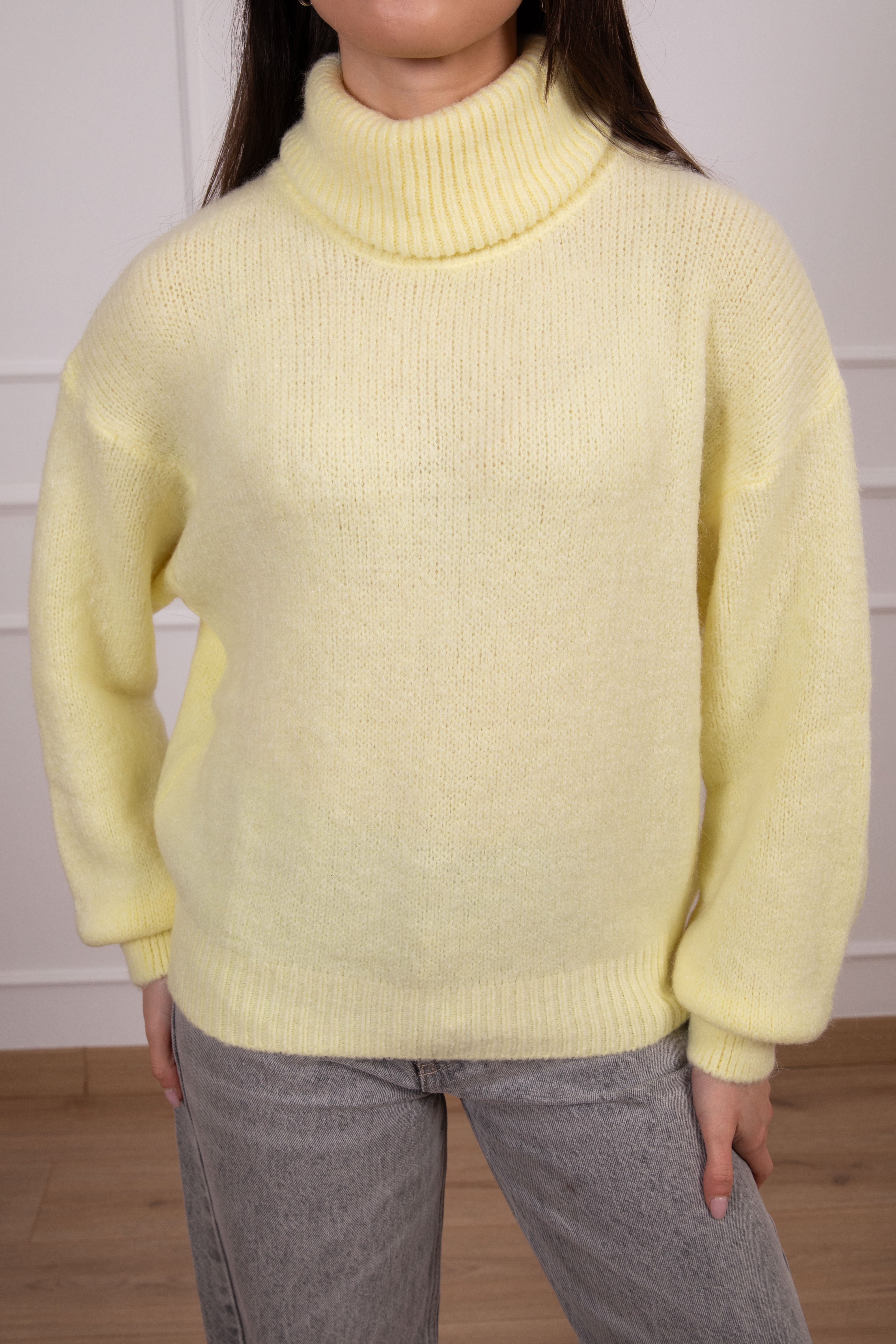 Pull a collo alto in lana e alpaca Susy Mix