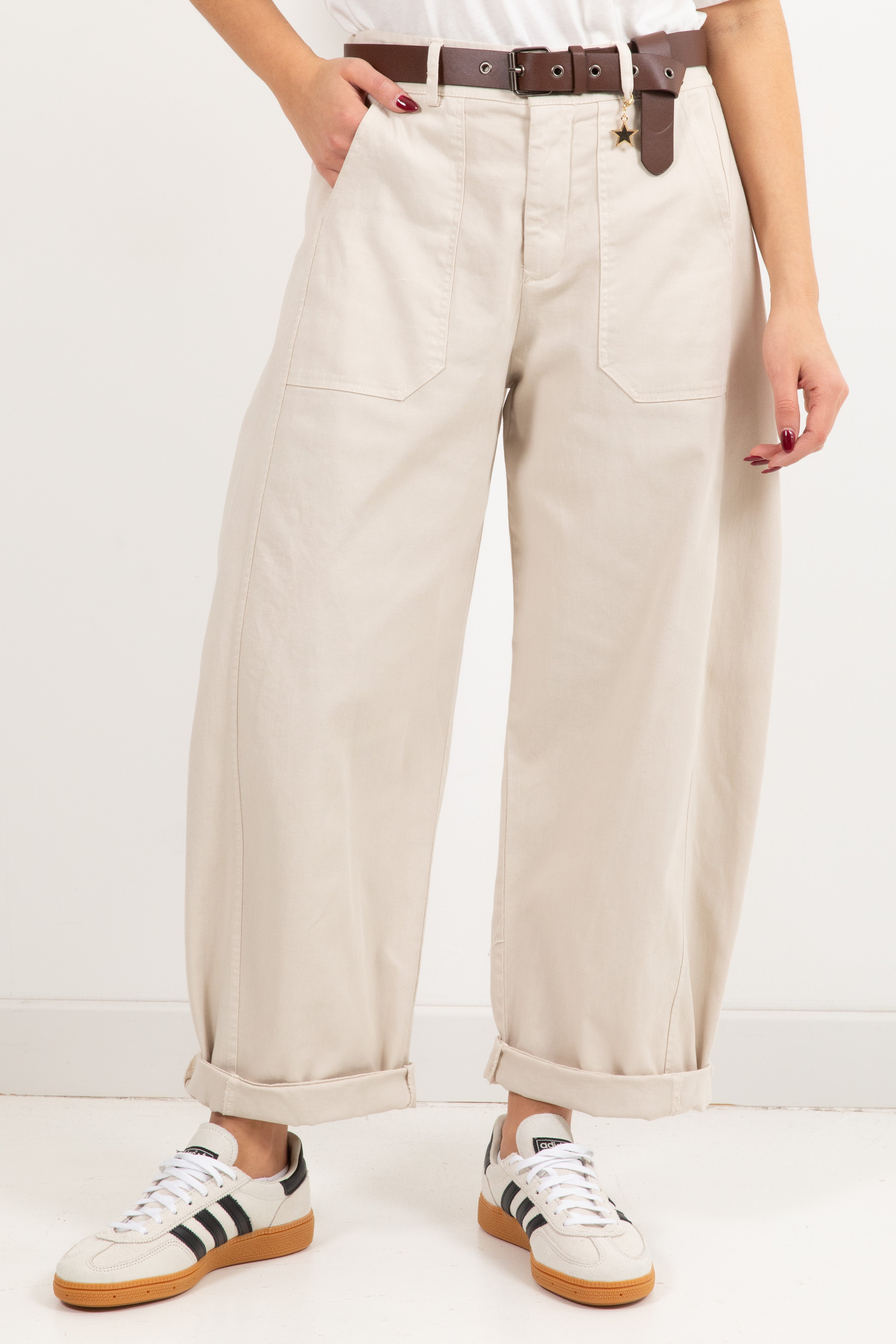 Pantalone egg-fit con charms stella Susy Mix