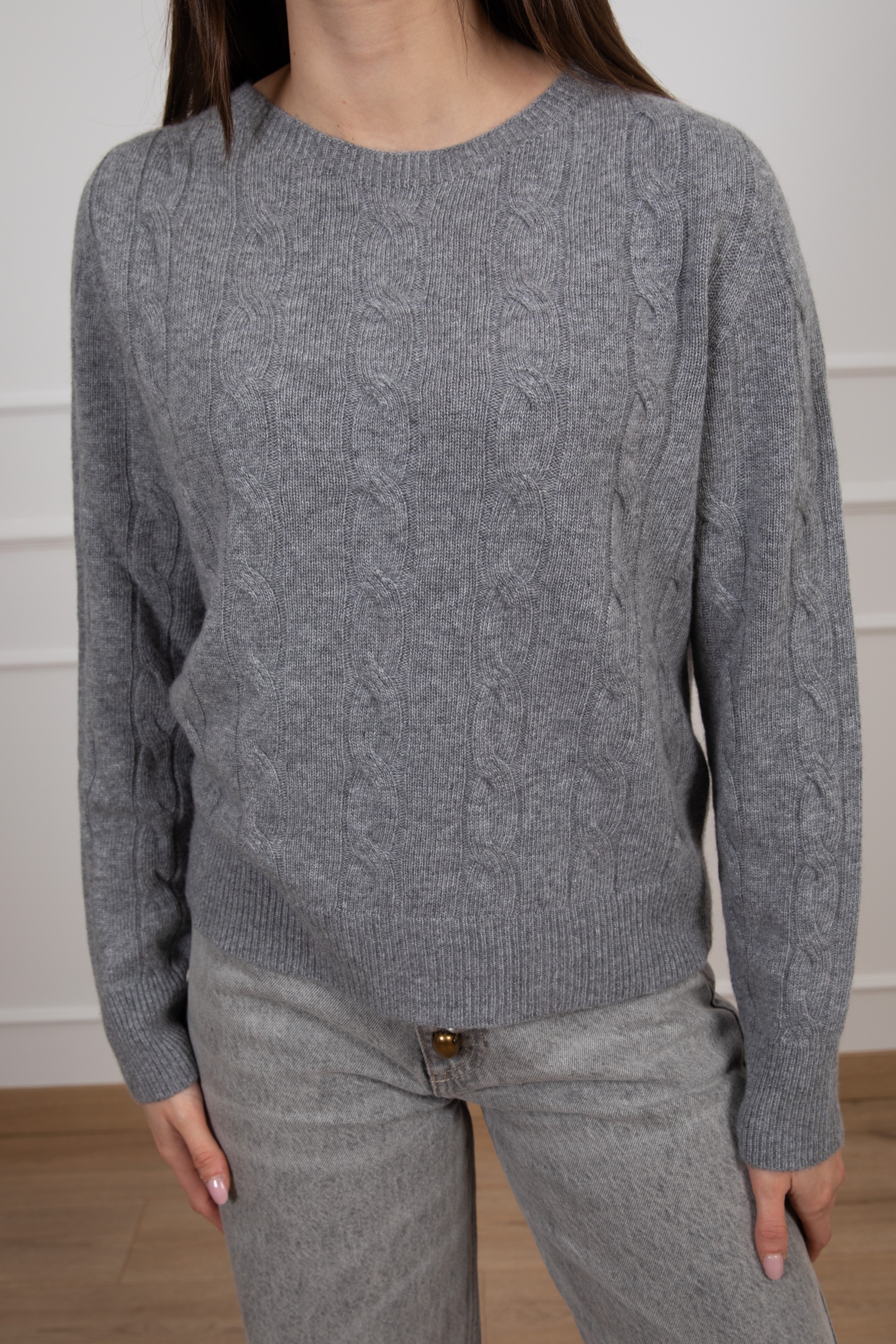 Pull treccia piatta ViCOLO