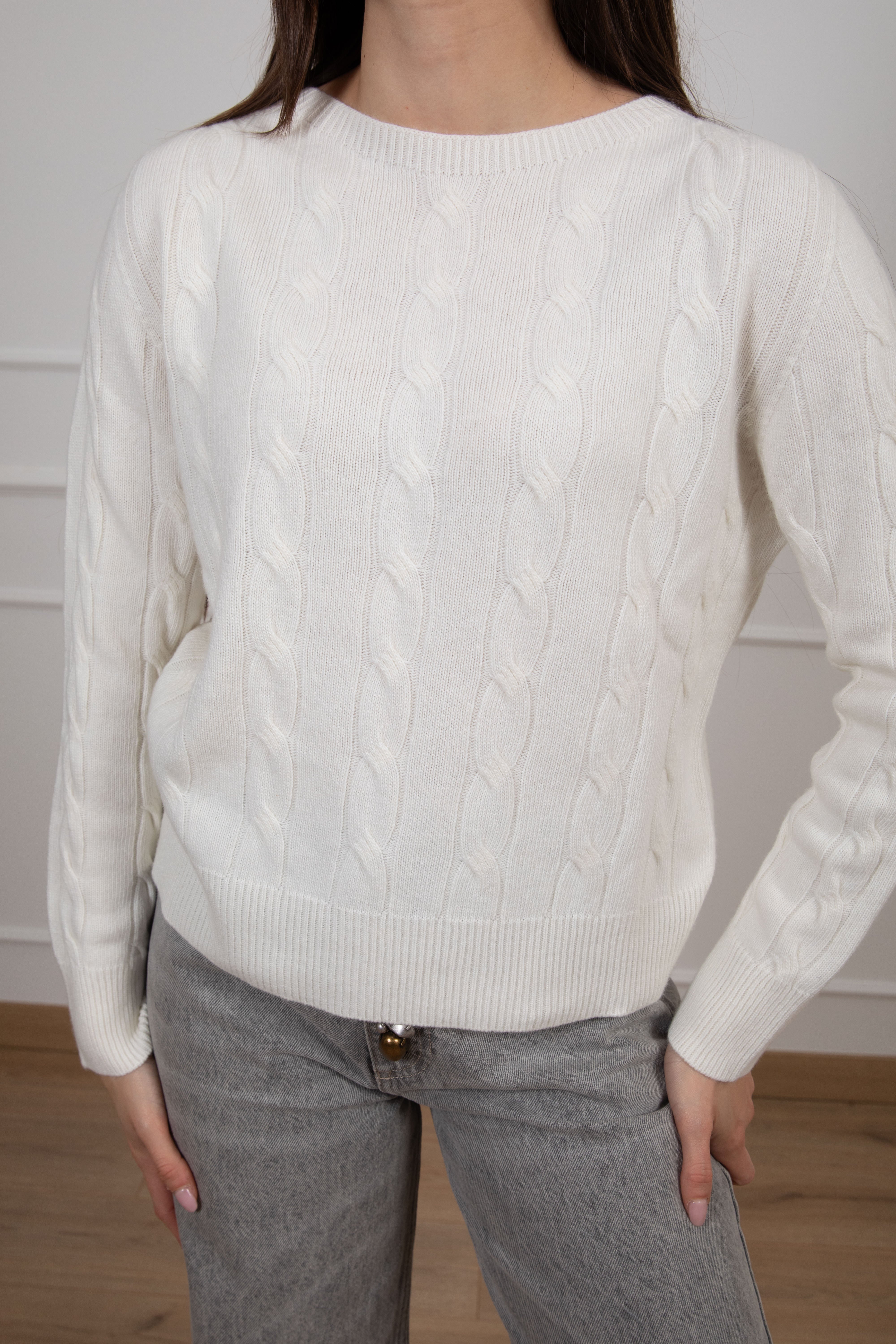 Pull treccia piatta ViCOLO