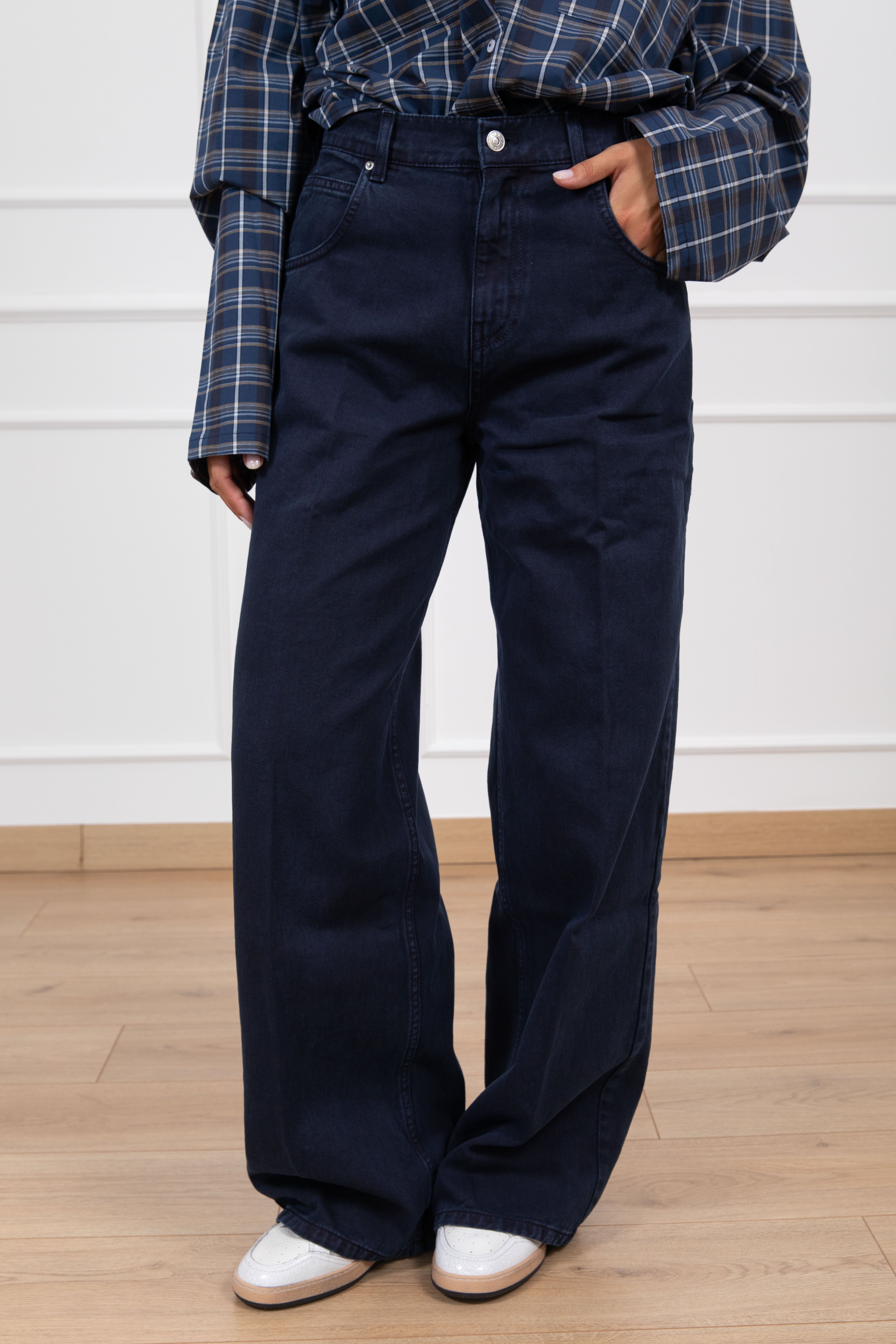 Jeans Mia color baggy-fit variante blu ViCOLO