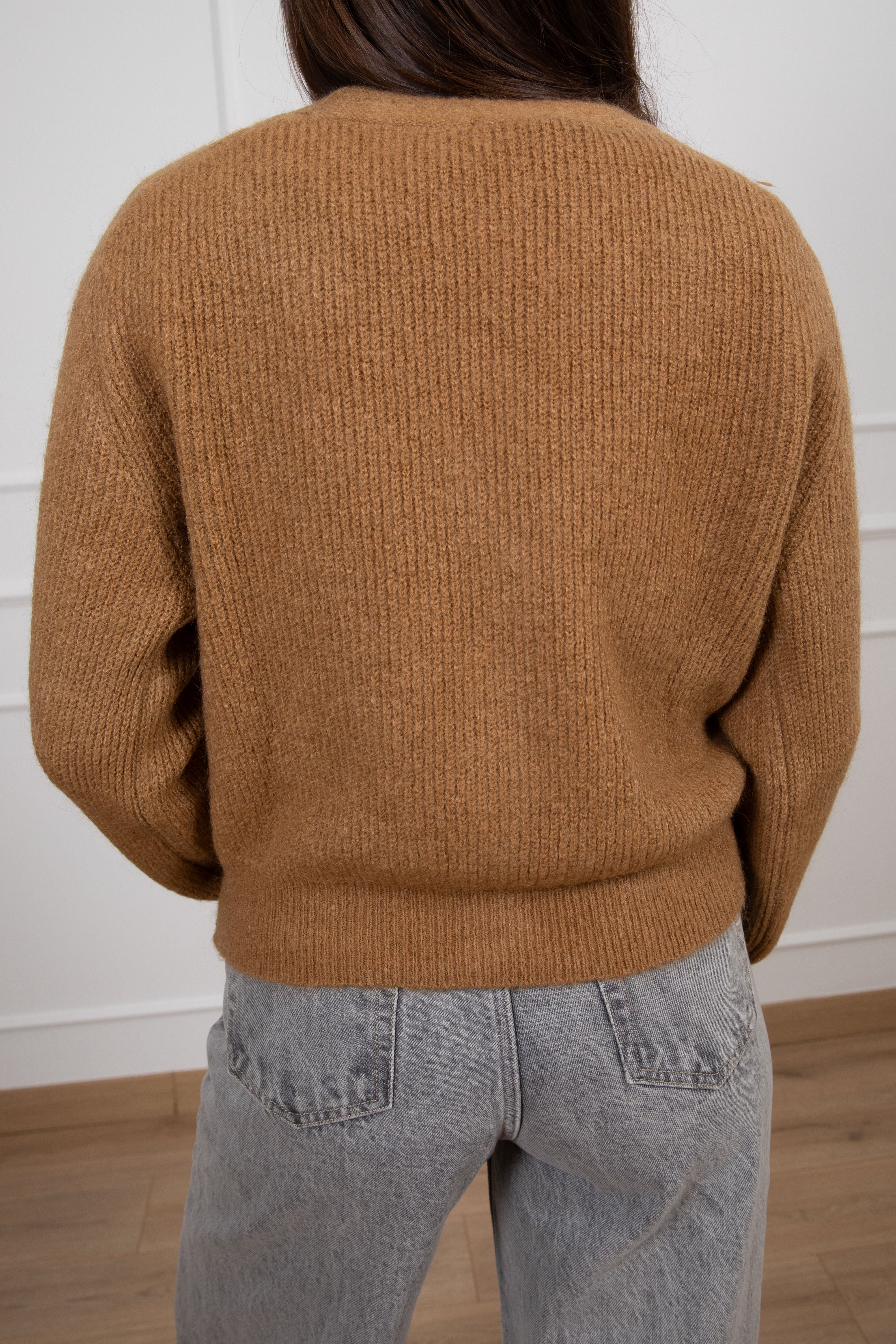 Cardigan a coste in mohair Susy Mix