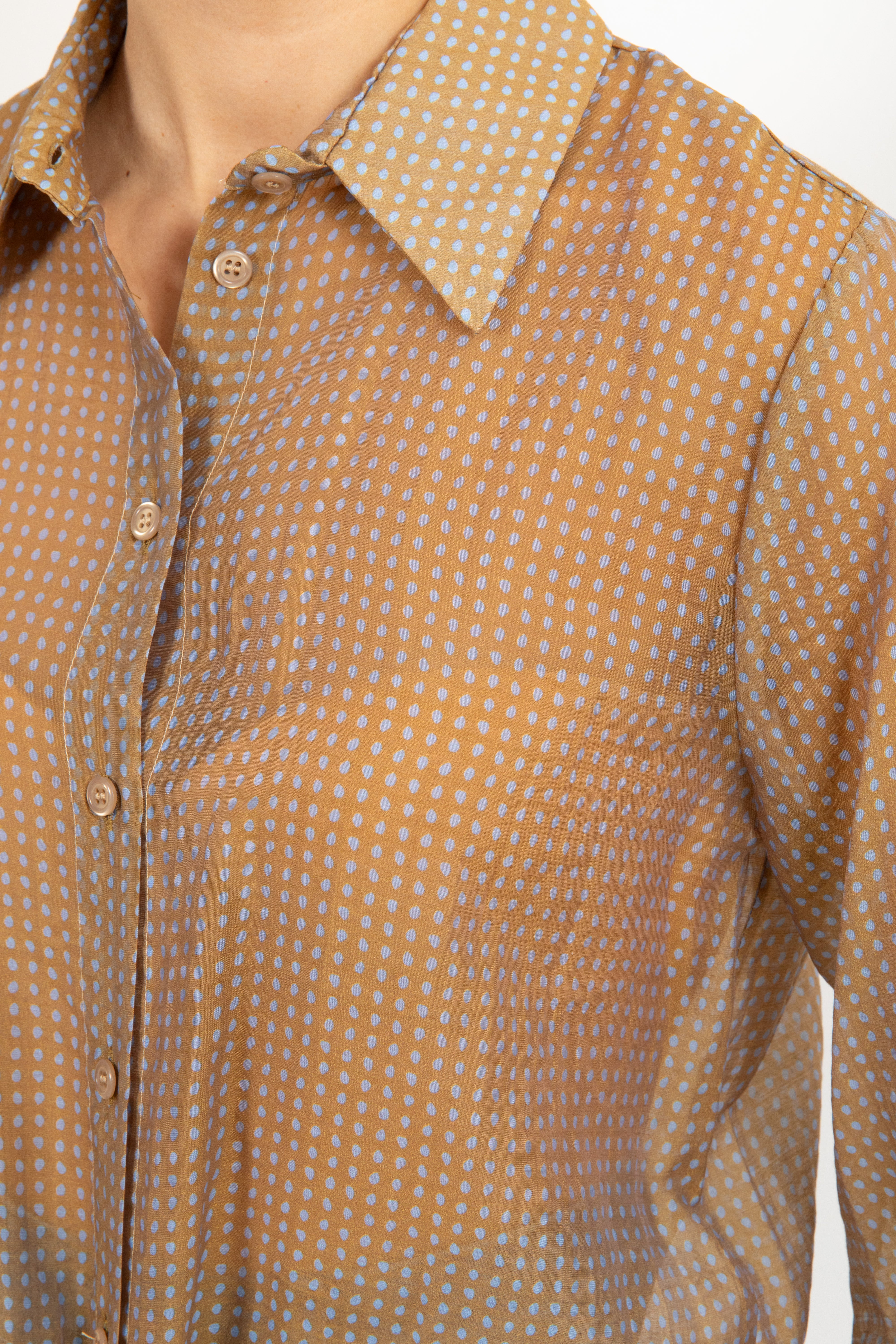 Camicia in lyocell con micro-pois Dixie