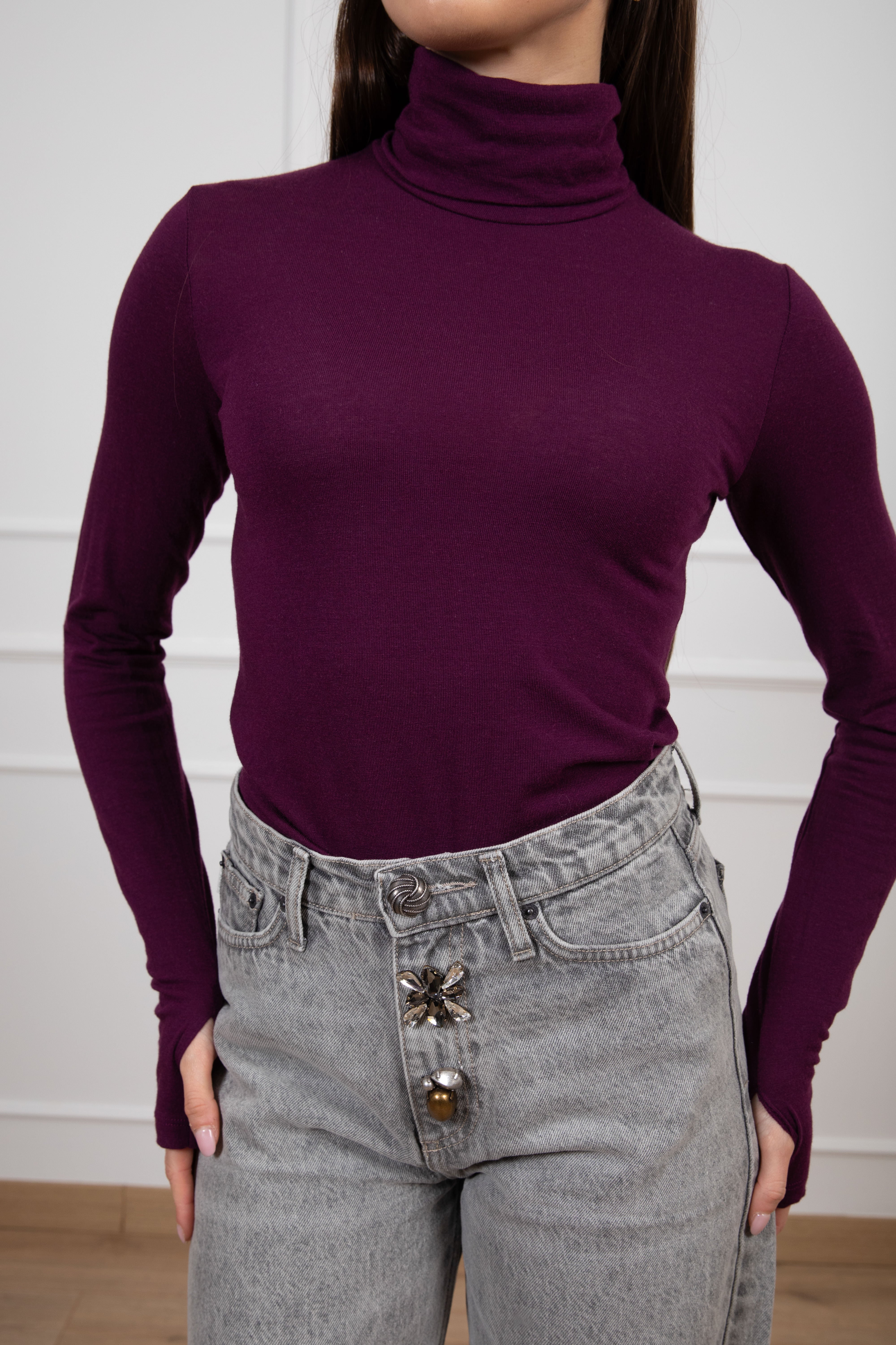 Dolcevita sottile in lana e modal ViCOLO