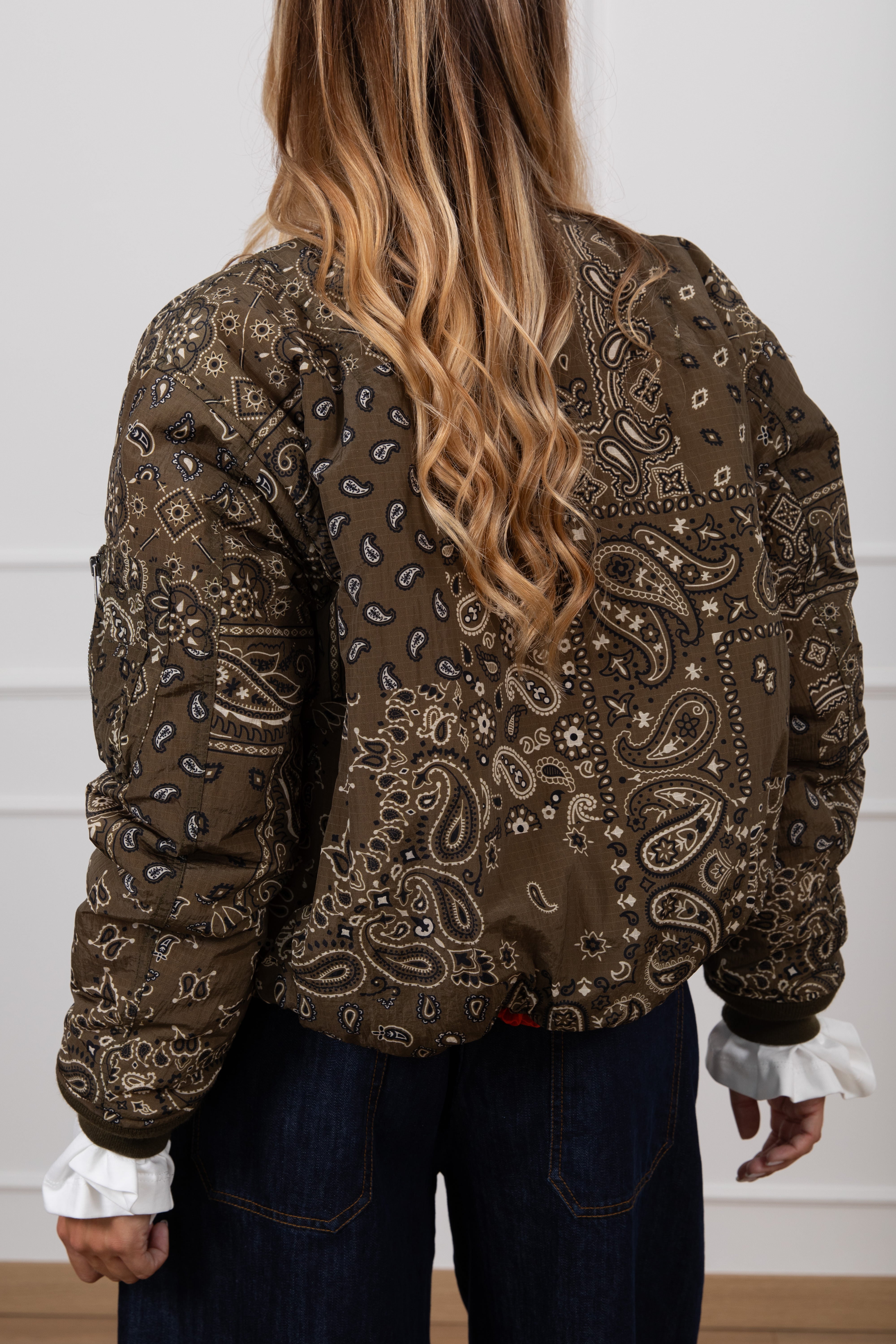 Bomber imbottito fantasia bandana Tensione IN