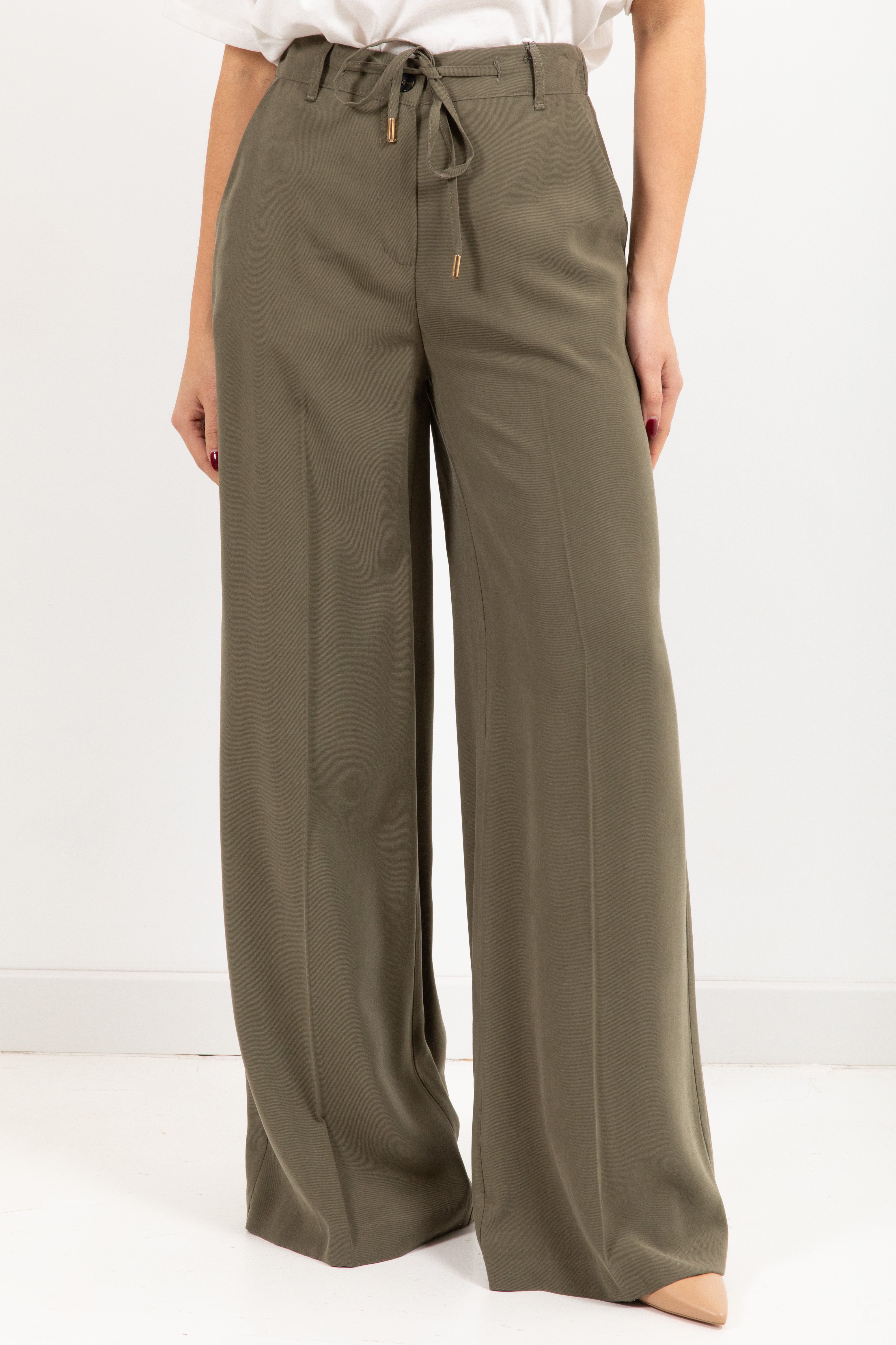 Tailleur giacca mono-bottone e pantalone gamba dritta con coulisse Susy Mix