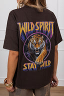 T-shirt over-size "Wild spirit" sul retro ViCOLO