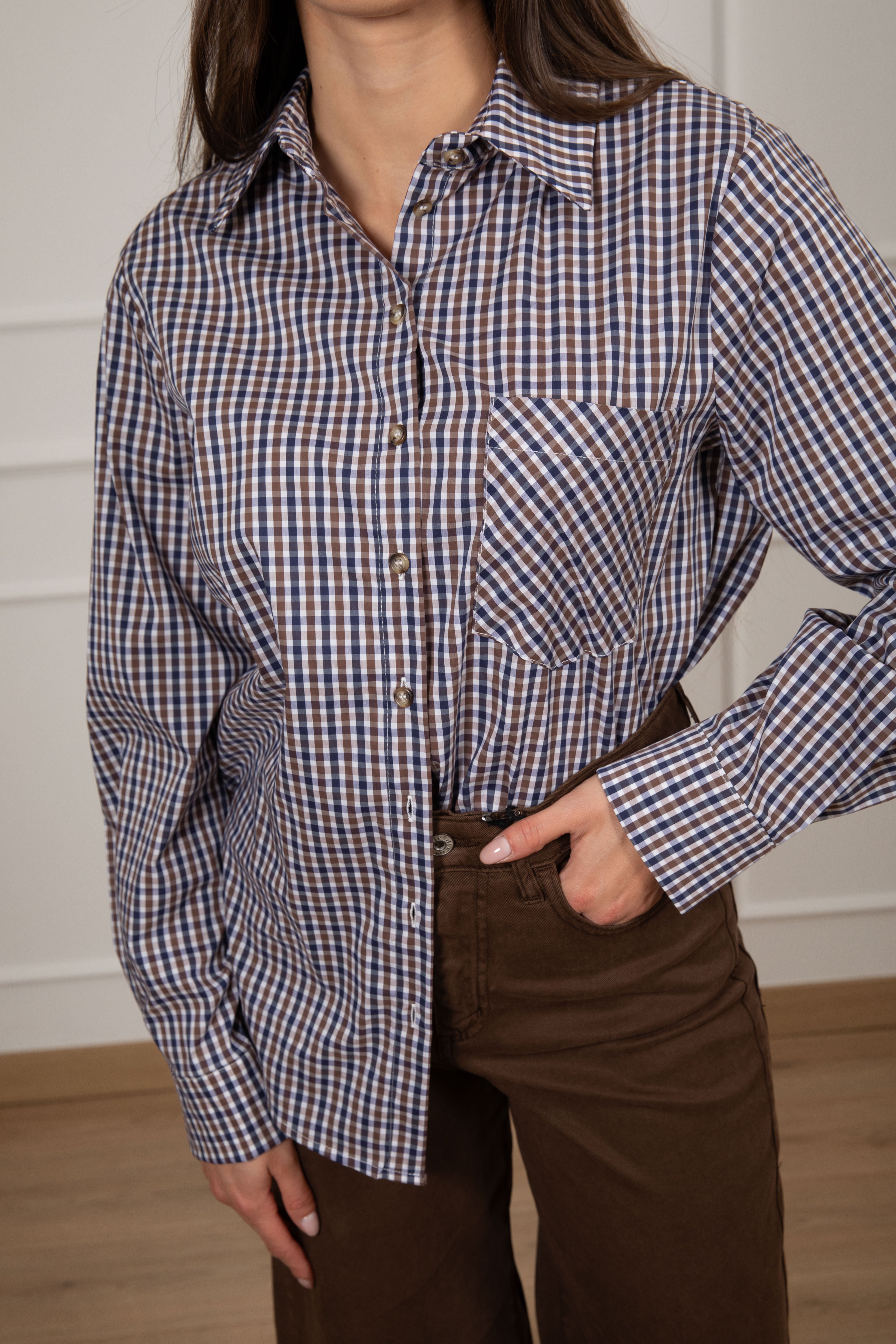 Camicia check in cotone ViCOLO