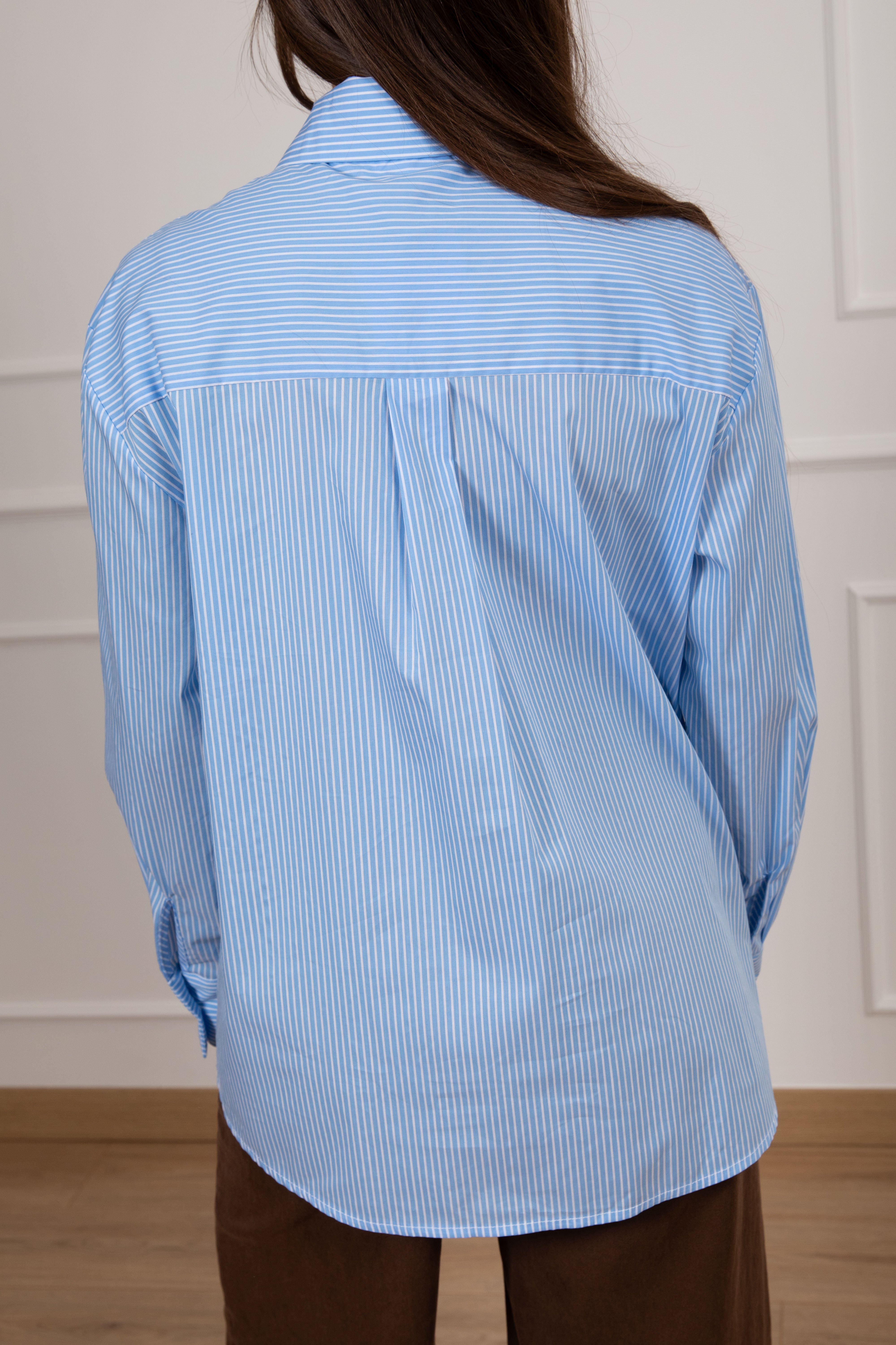 Camicia bacchettata cotone con cravatta ViCOLO