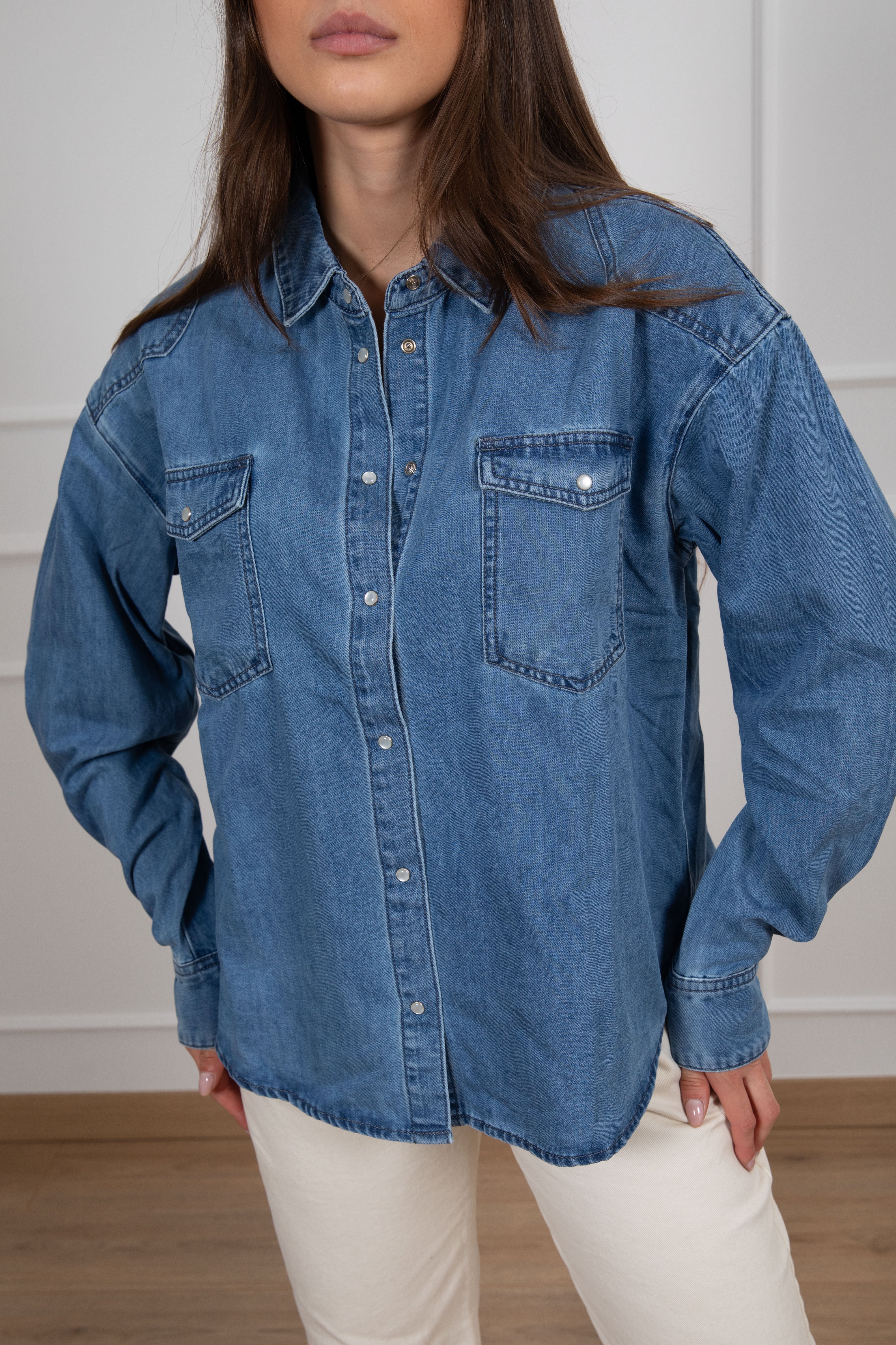 Camicia jeans Asia over-size ViCOLO