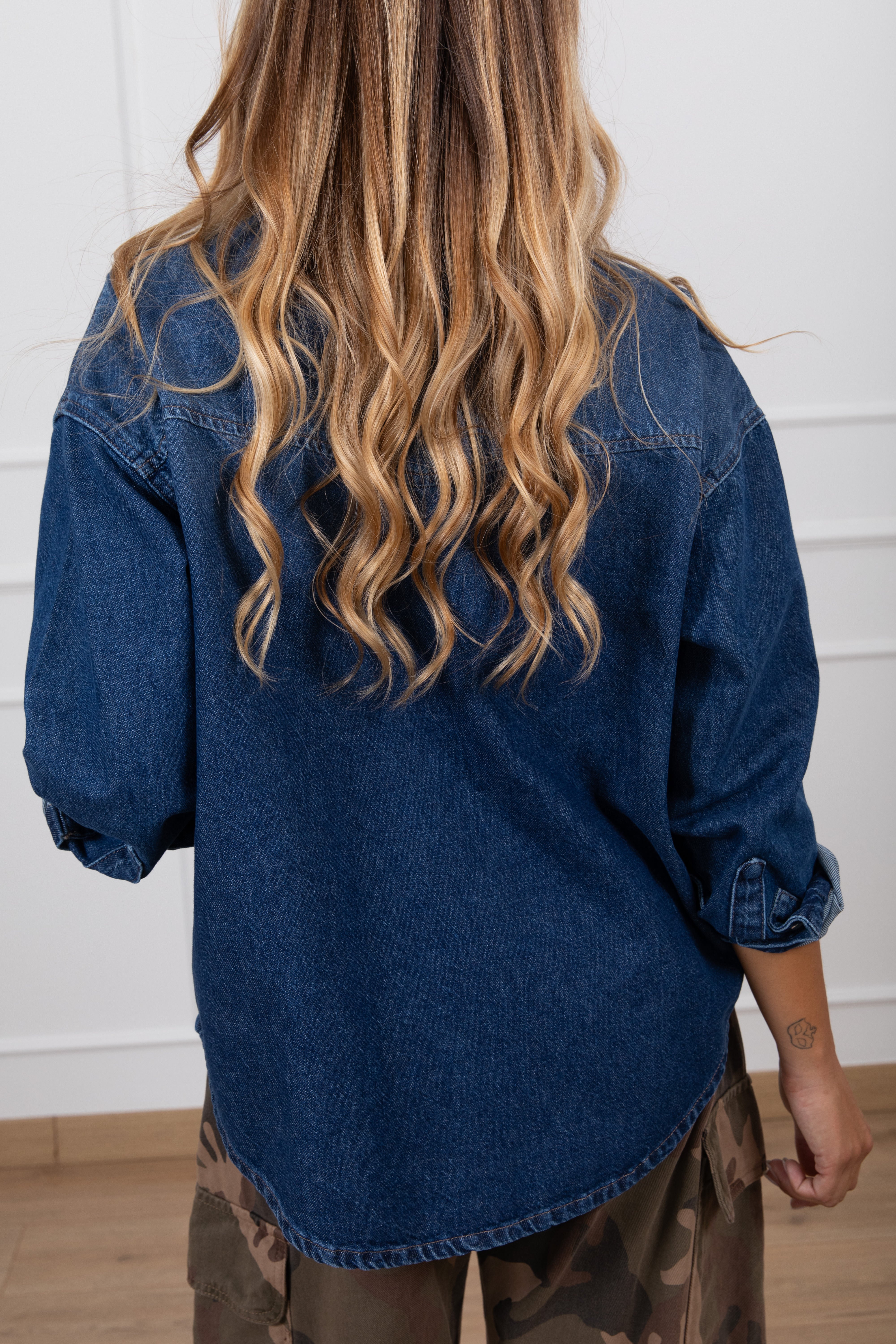 Giacca-camicia jeans con tasche Tensione IN