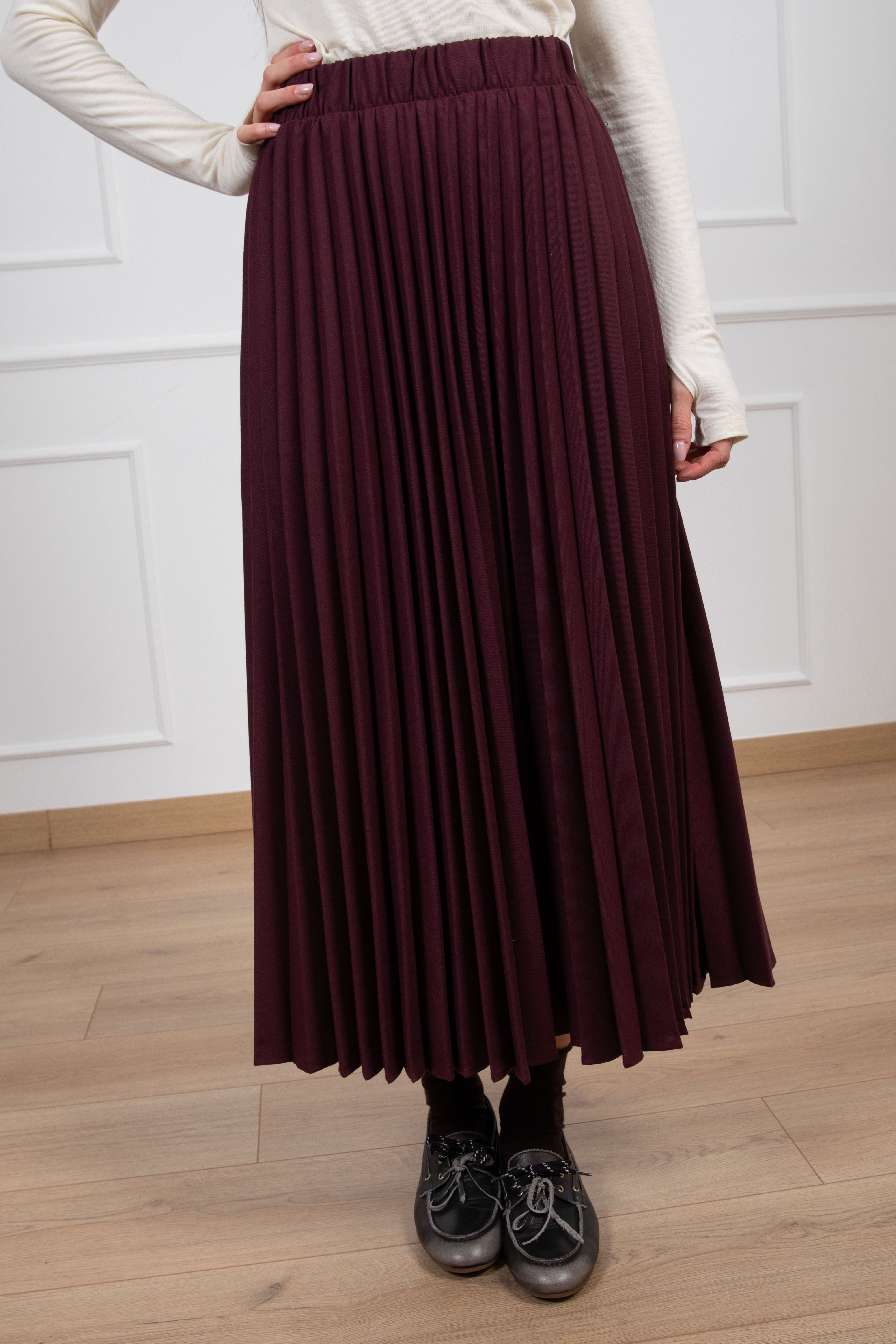 Gonna plissettata in flanella ViCOLO