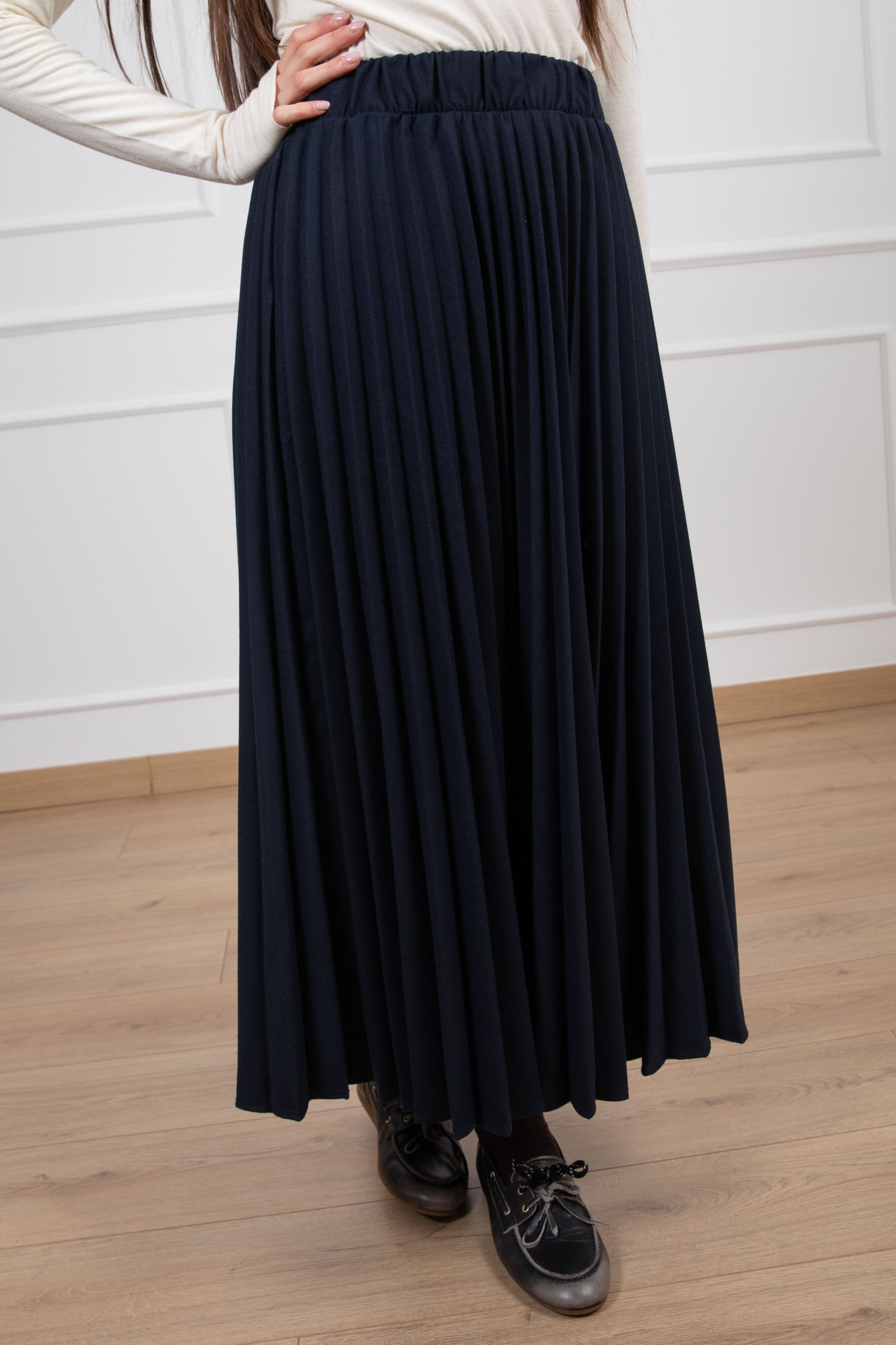 Gonna plissettata in flanella ViCOLO