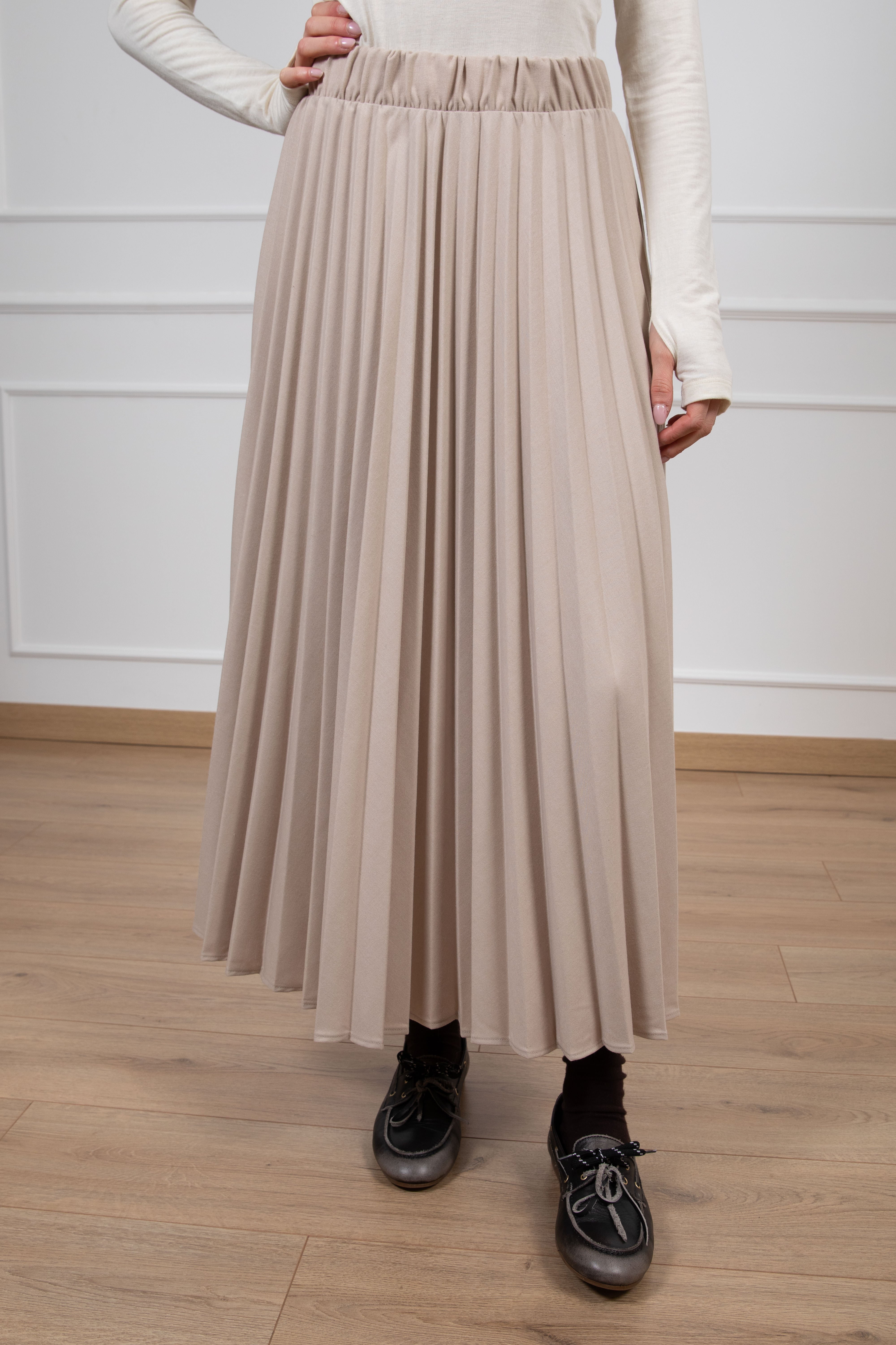 Gonna plissettata in flanella ViCOLO