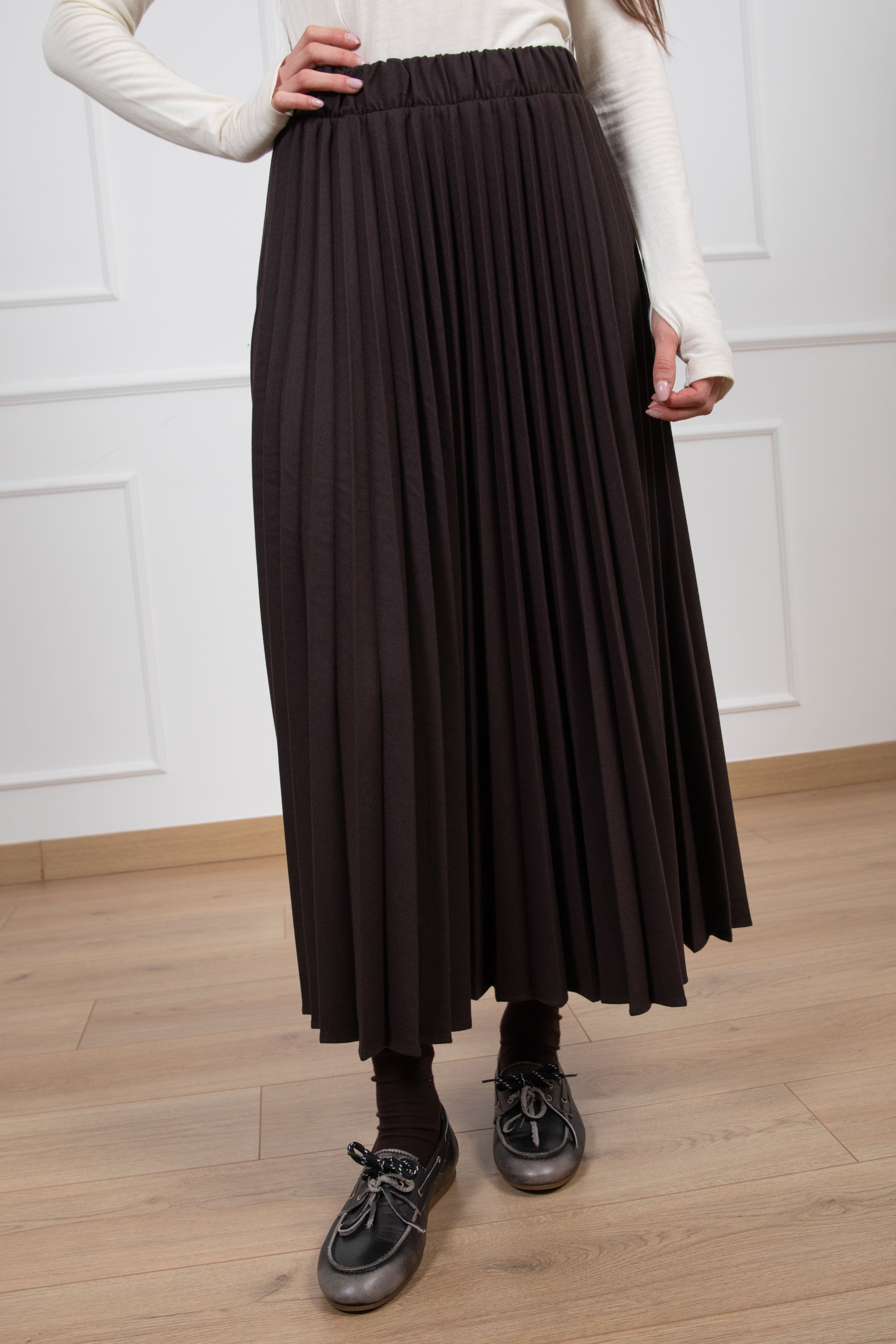 Gonna plissettata in flanella ViCOLO