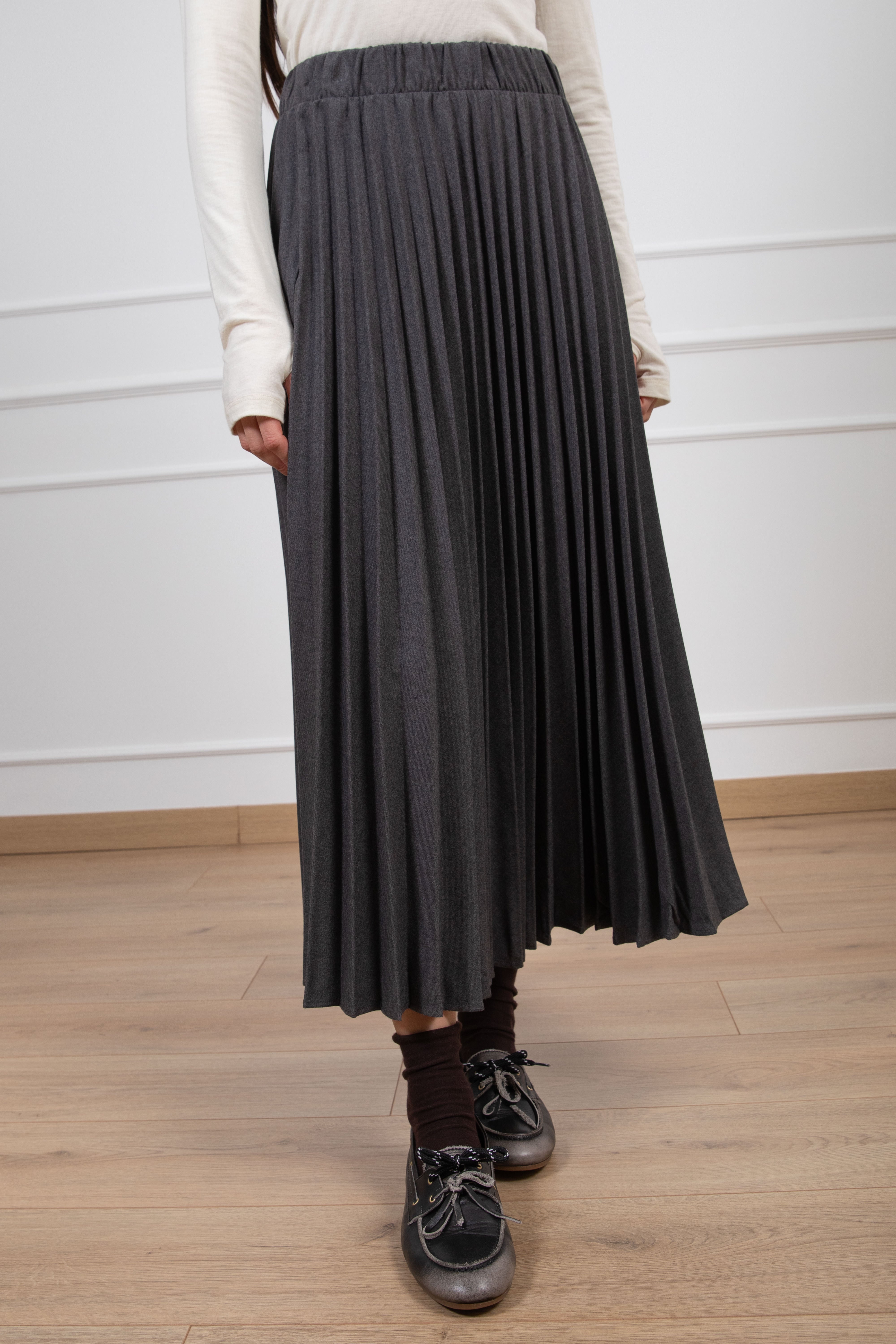 Gonna plissettata in flanella ViCOLO