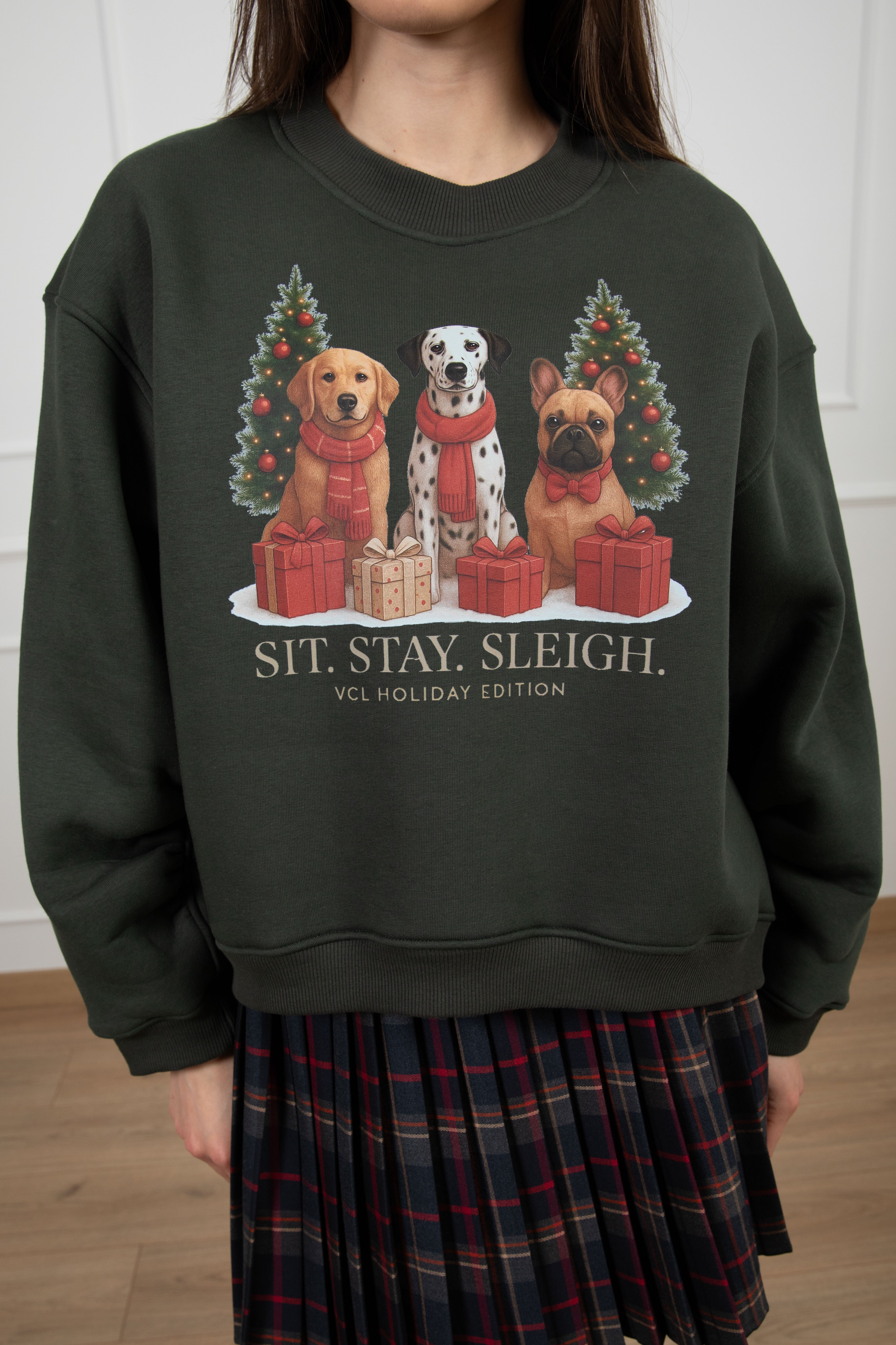Felpa "Sit. Stay. Sleigh." ViCOLO
