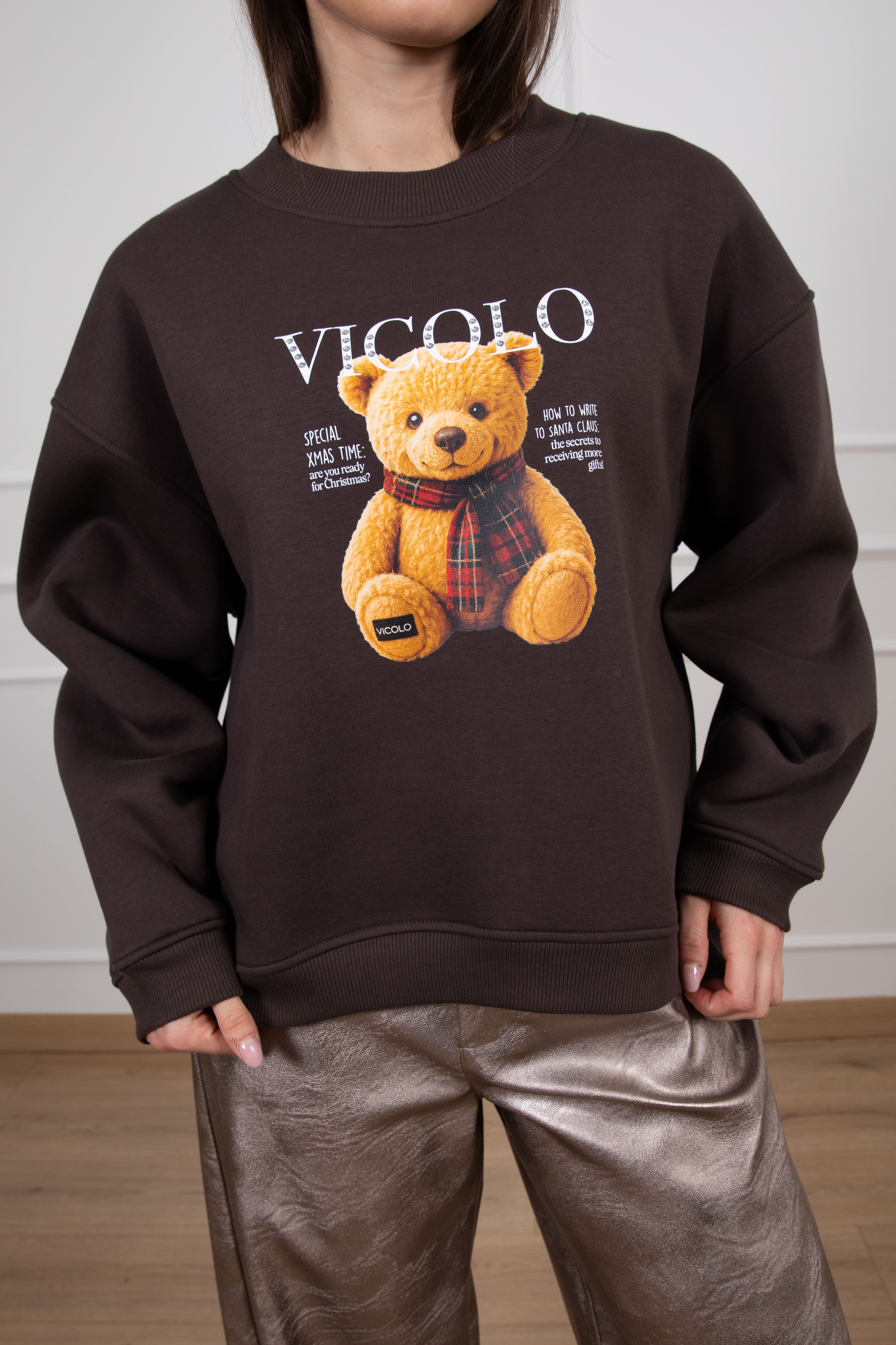 Felpa teddy "Special xmas time" ViCOLO