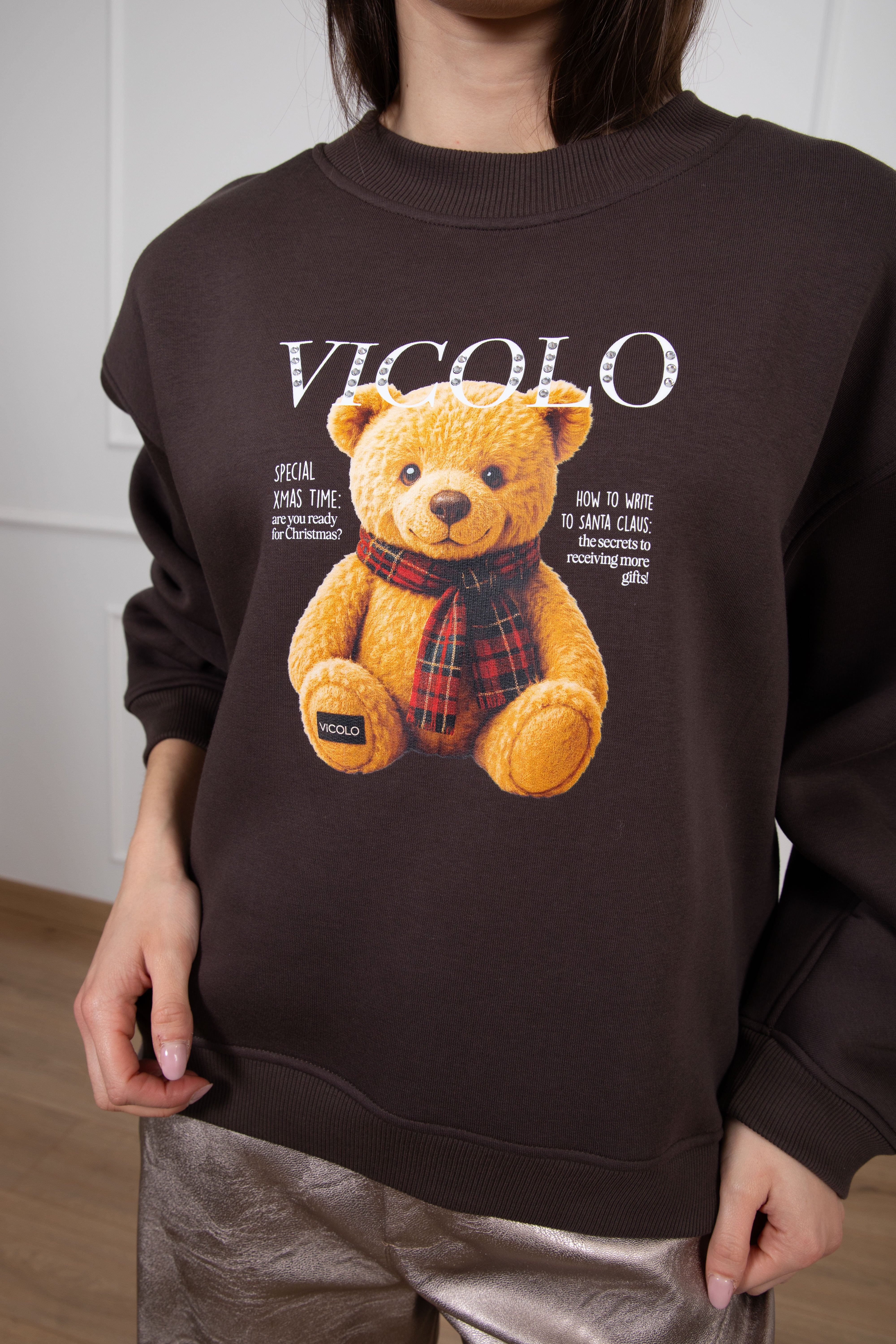 Felpa teddy "Special xmas time" ViCOLO