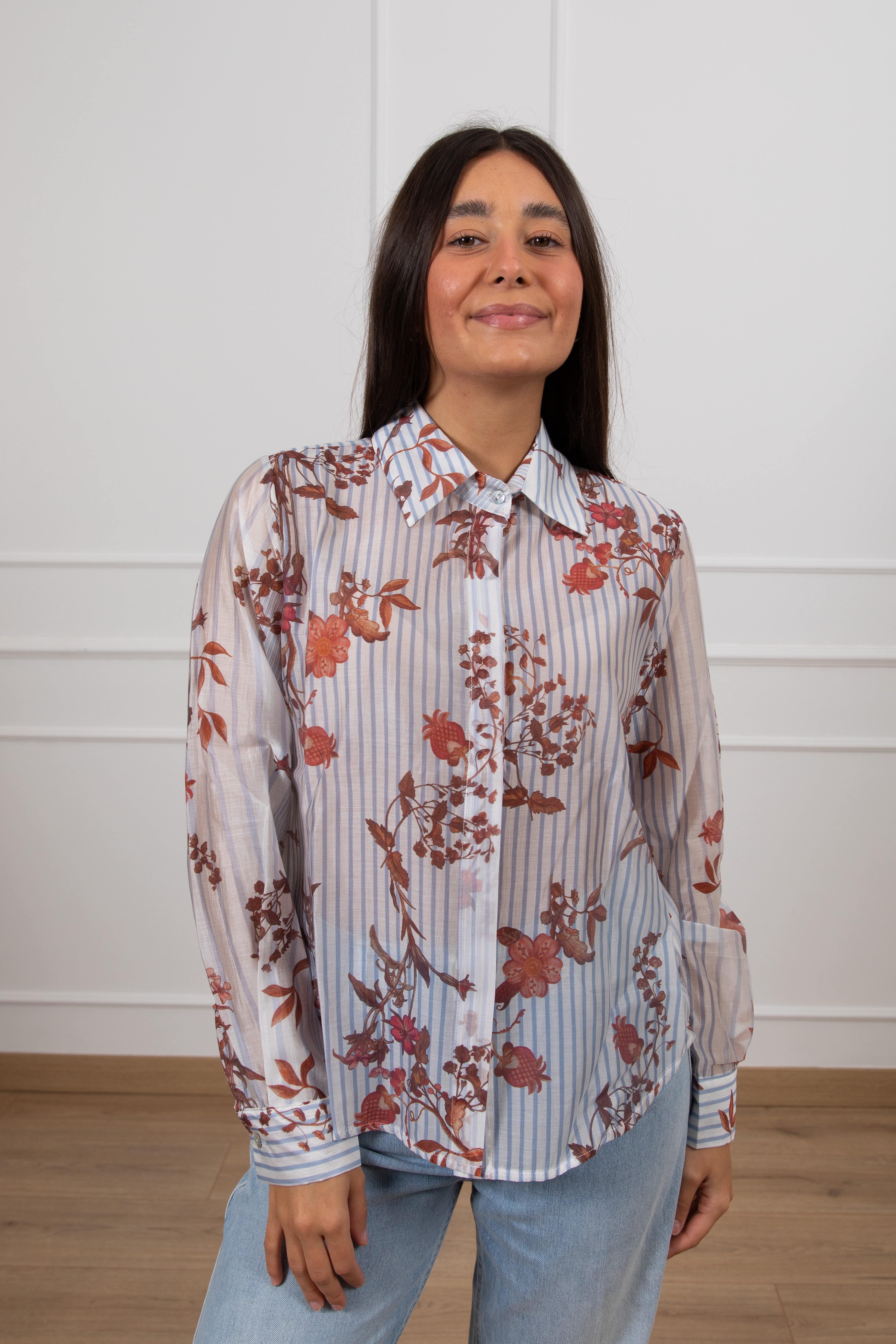 Camicia bacchetta fantasia flowers Susy Mix