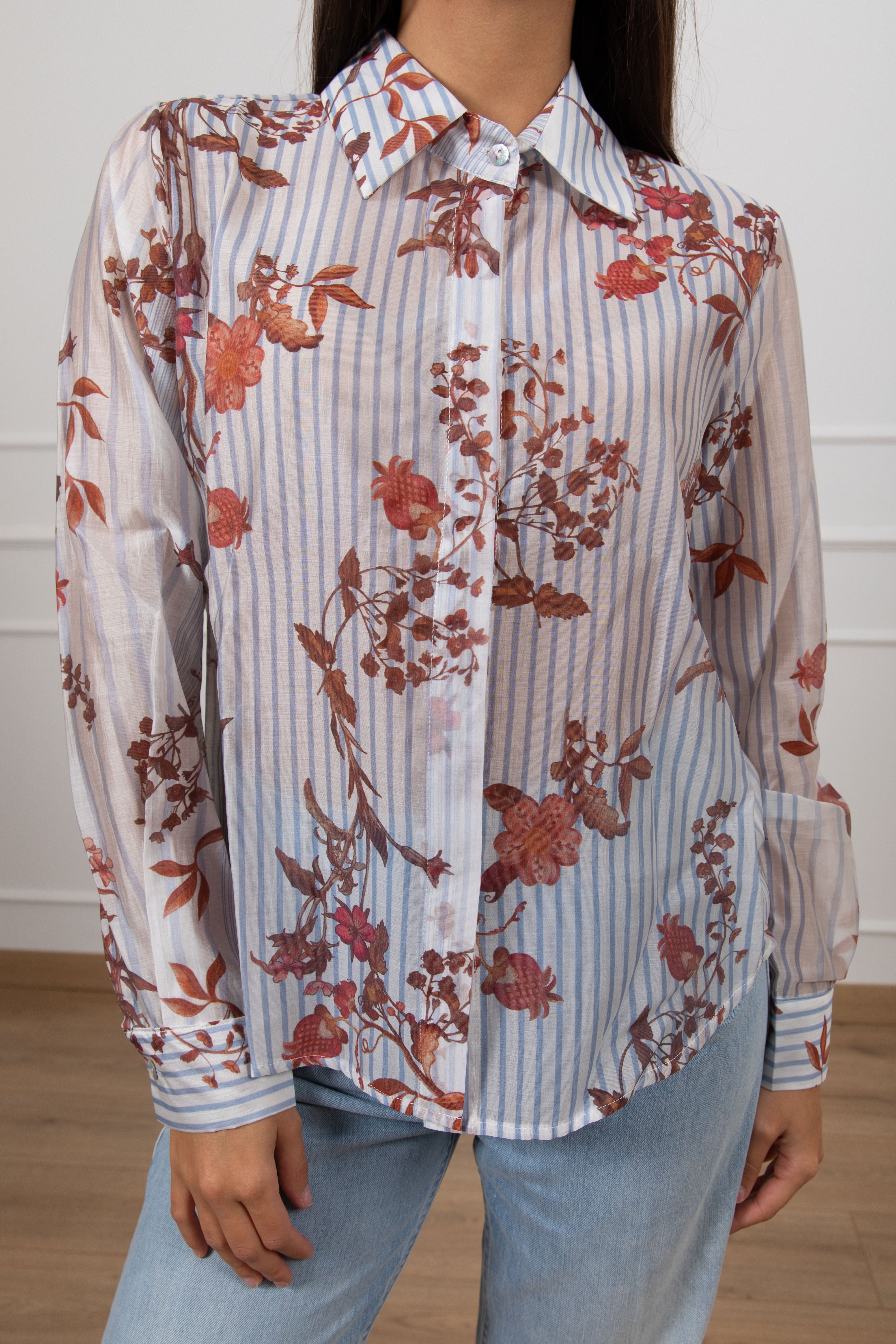 Camicia bacchetta fantasia flowers Susy Mix