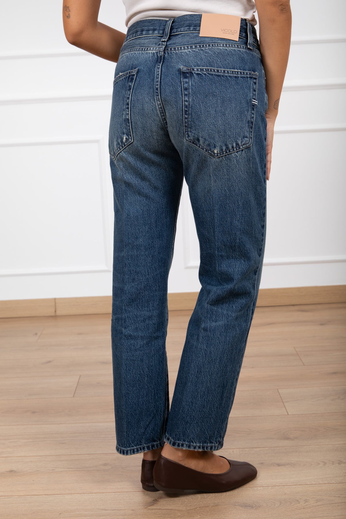 Jeans Zeke relaxed-fit lavaggio blu ViCOLO
