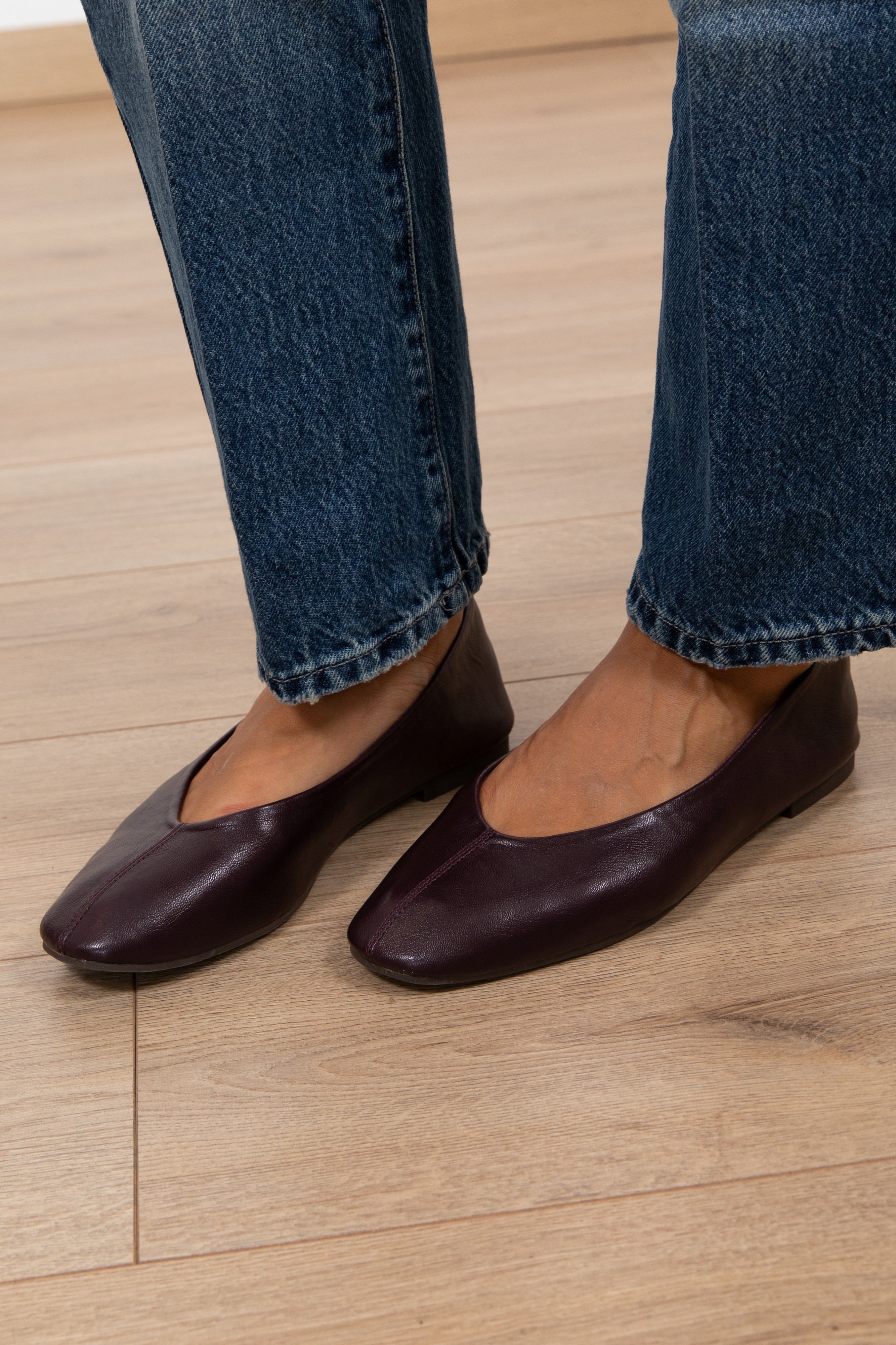 Ballerina in eco-pelle variante vino Susy Mix