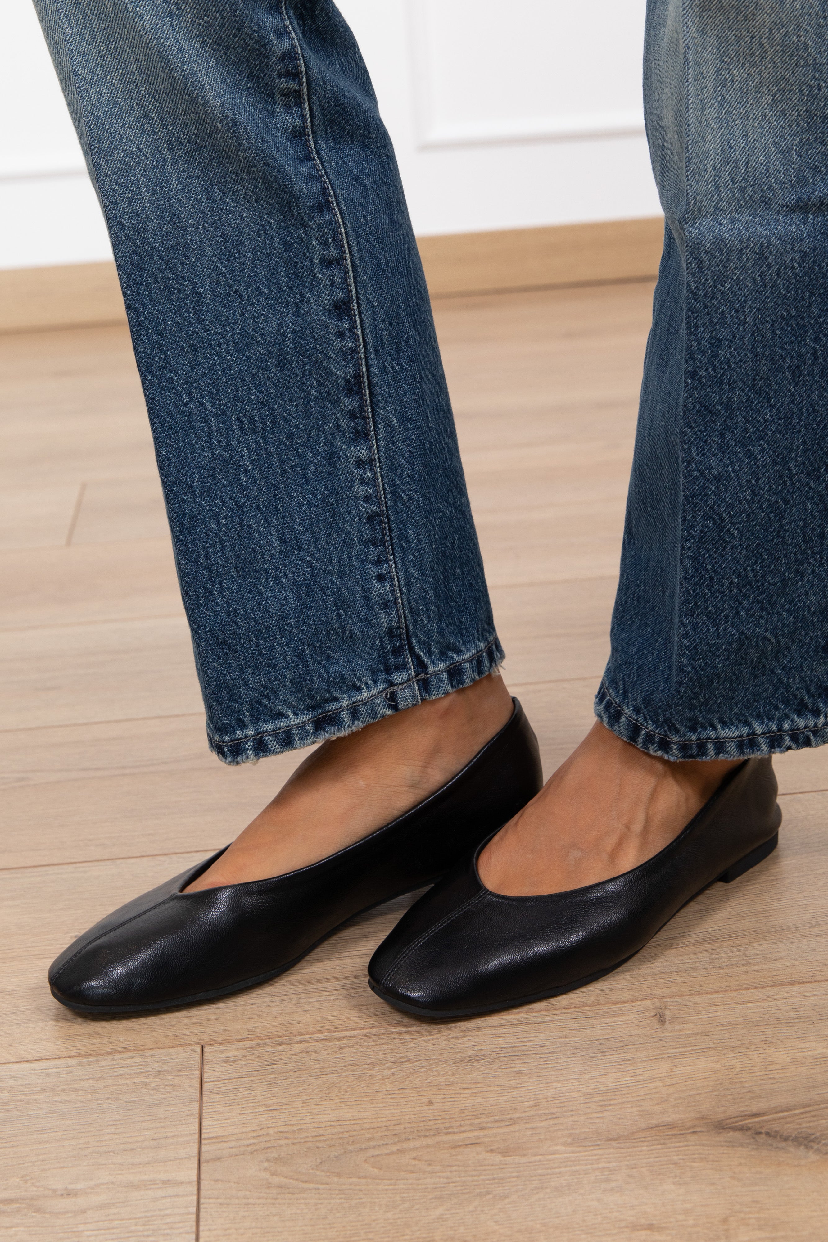 Ballerina in eco-pelle variante nero Susy Mix