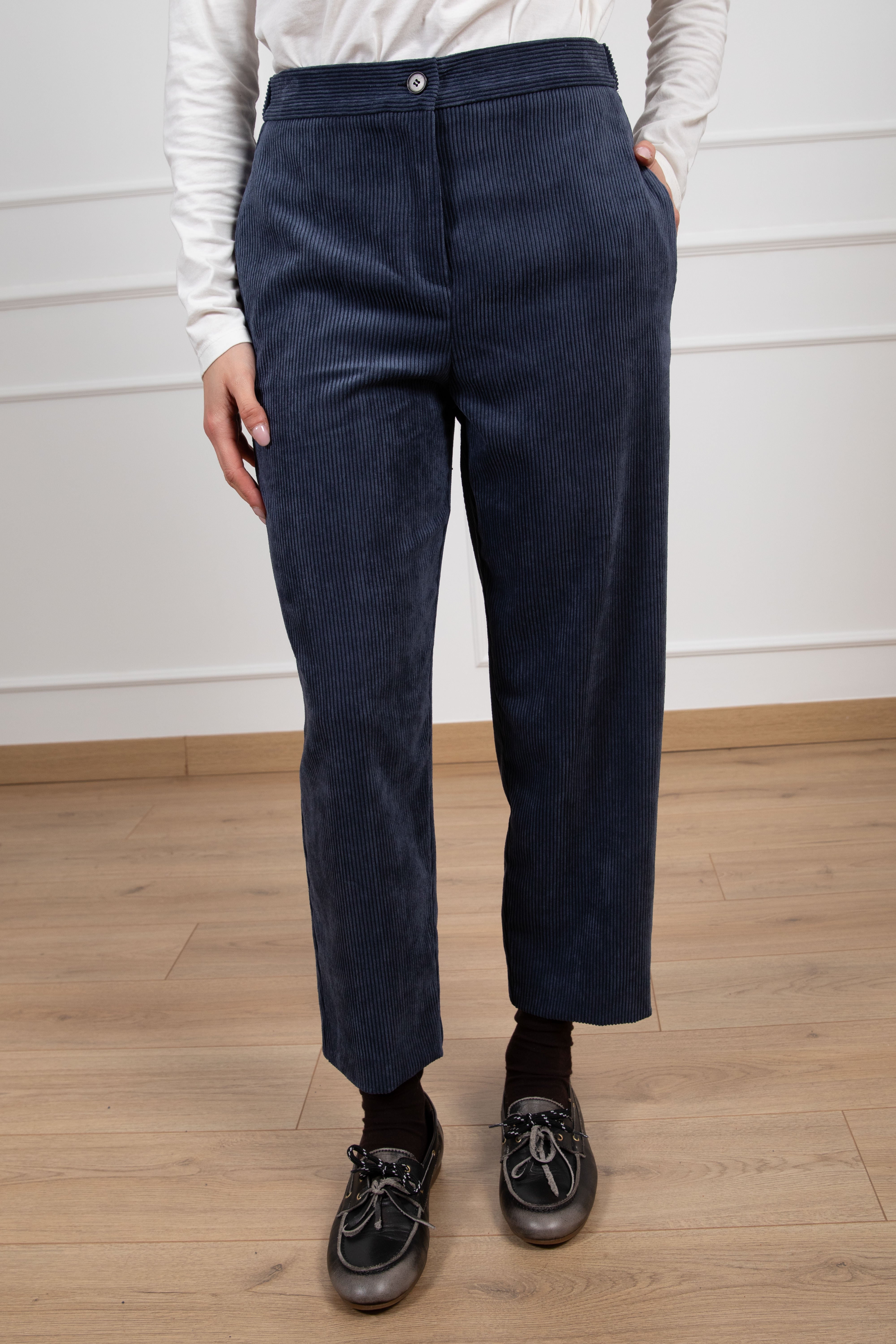 Pantalone carrot-fit in velluto rocciatore ViCOLO