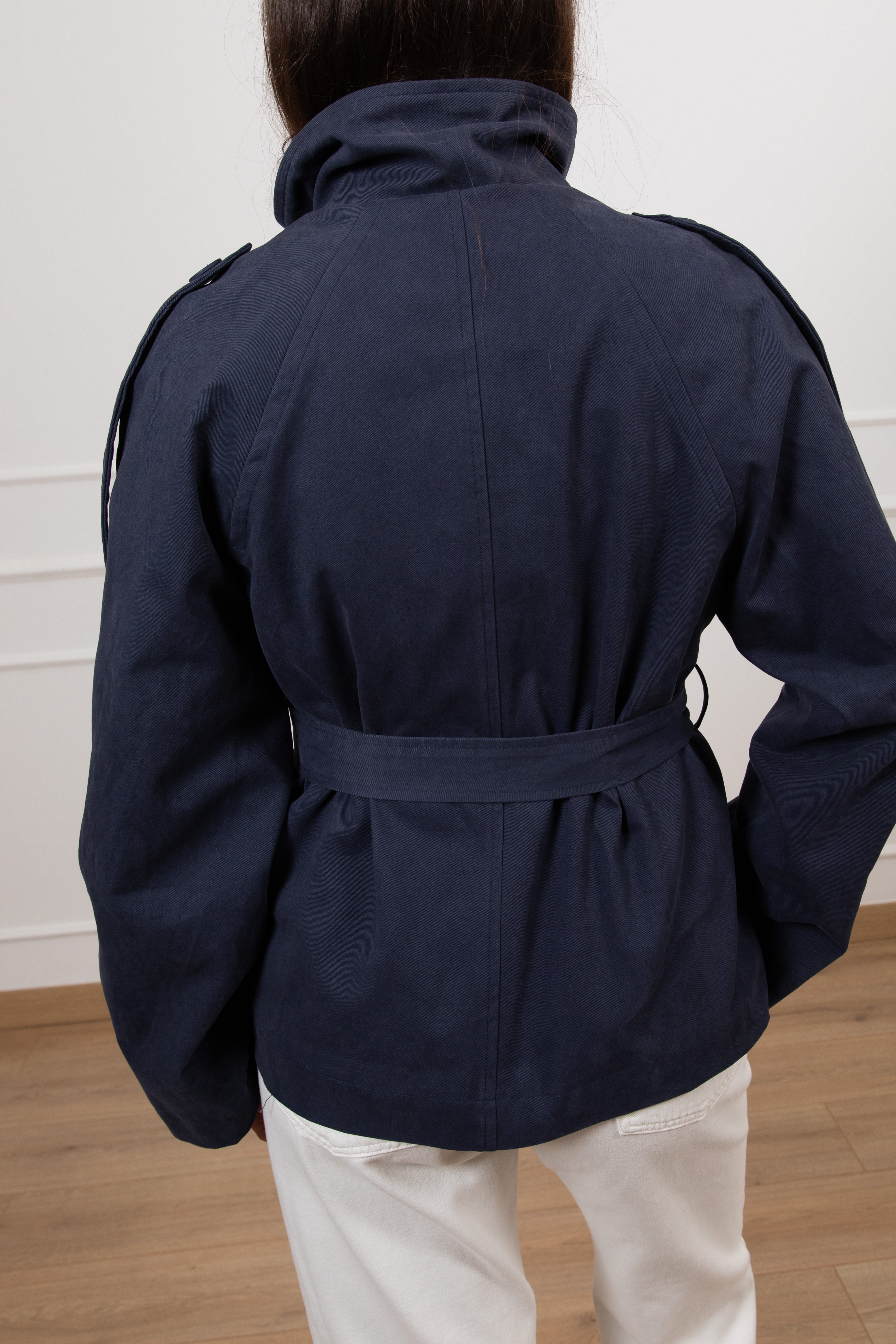 Trench in canvas con fusciacca Tensione IN