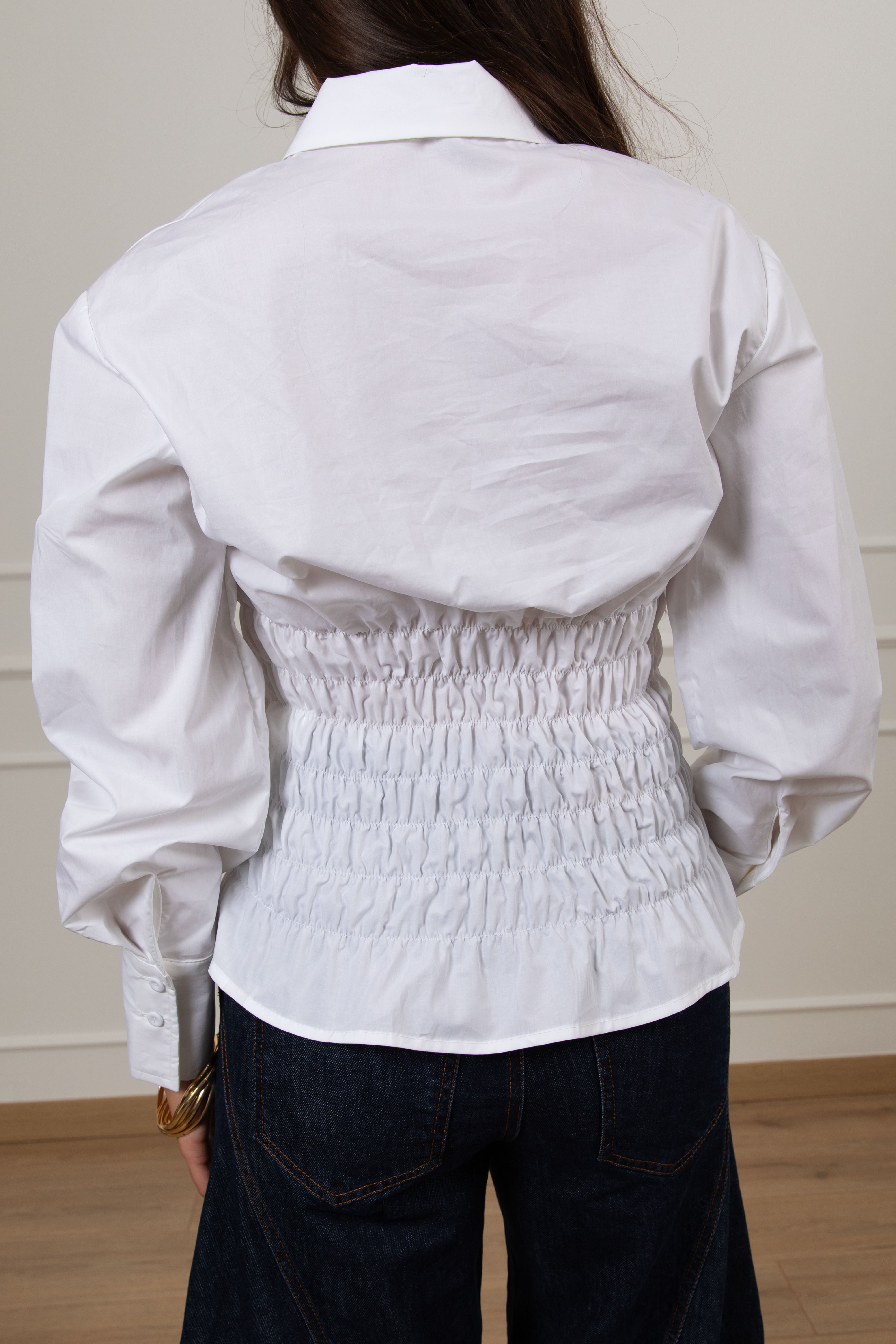 Camicia con arricciatura Tensione IN